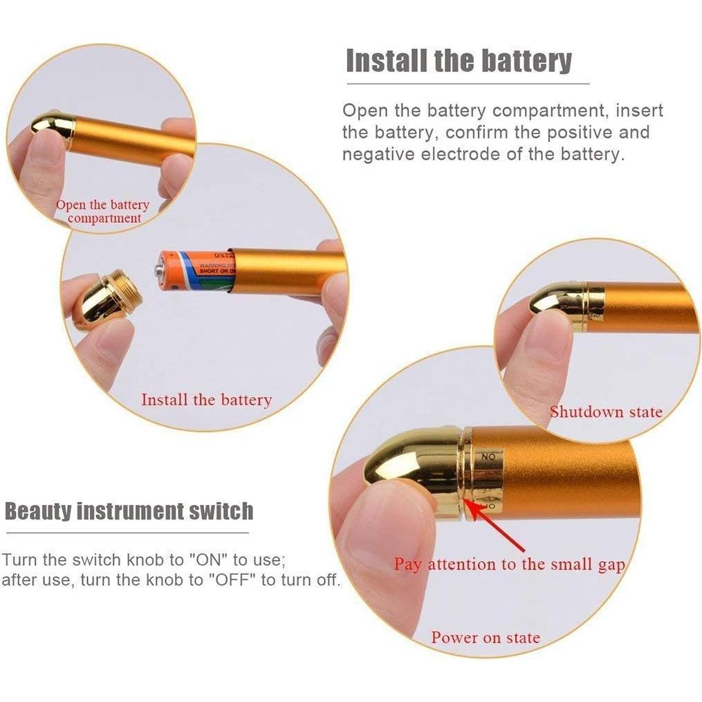 Masajeador Facial DANGSHAN 2-en-1 Rodillo 3D y T