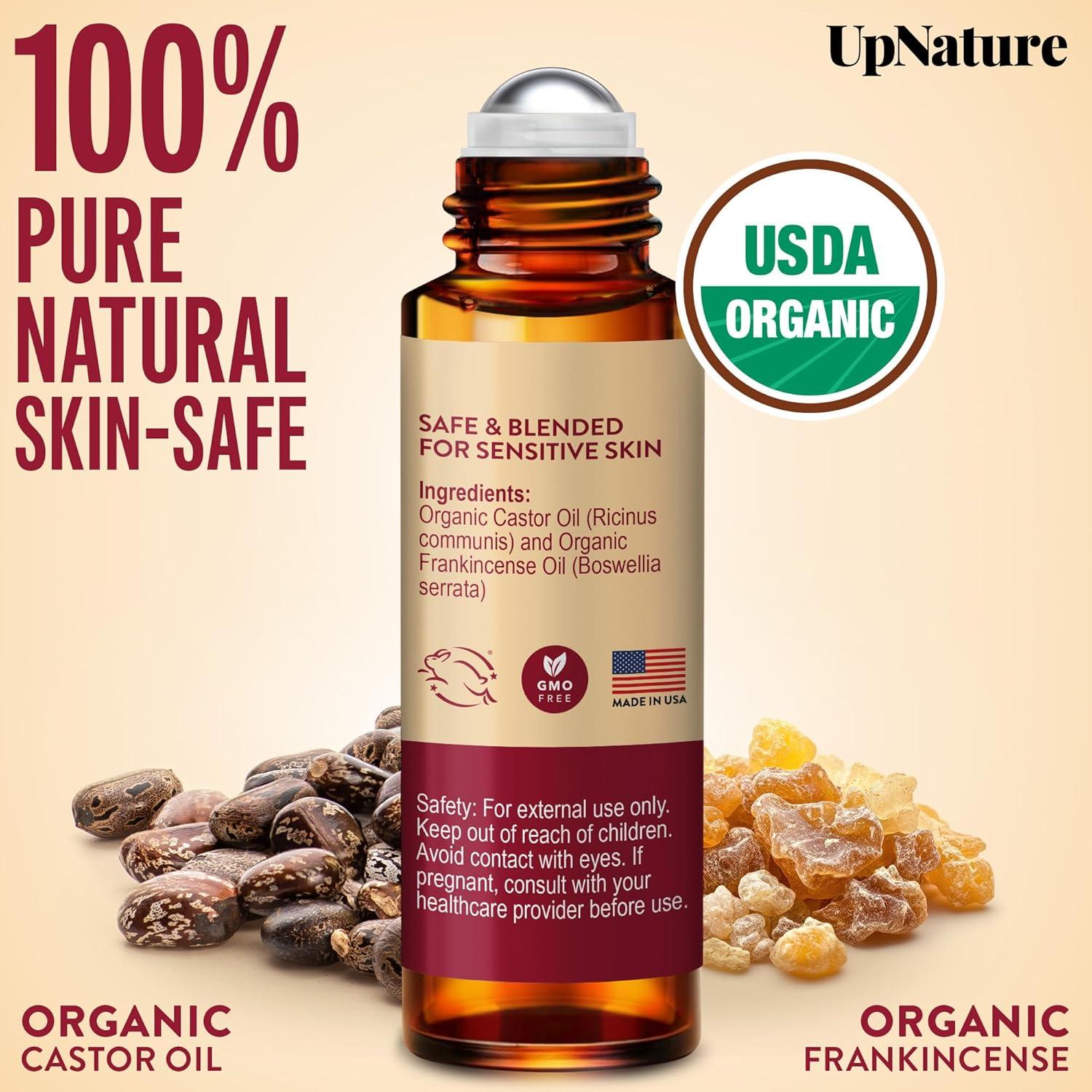 Rodillo de Aceite Esencial UpNature 9.73 ml - Ricino e Incienso