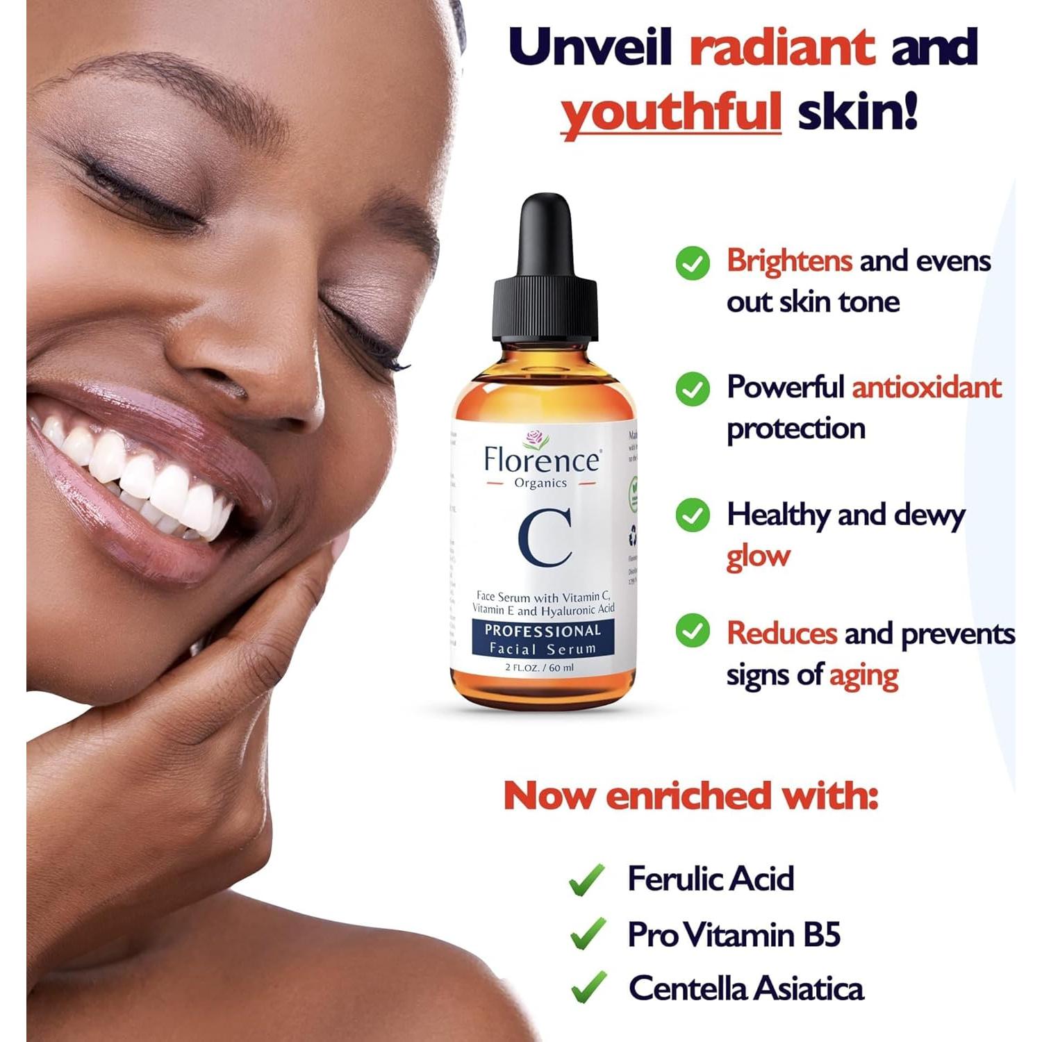 Suero Facial Antienvejecimiento Vitamina C Florence 60 ml