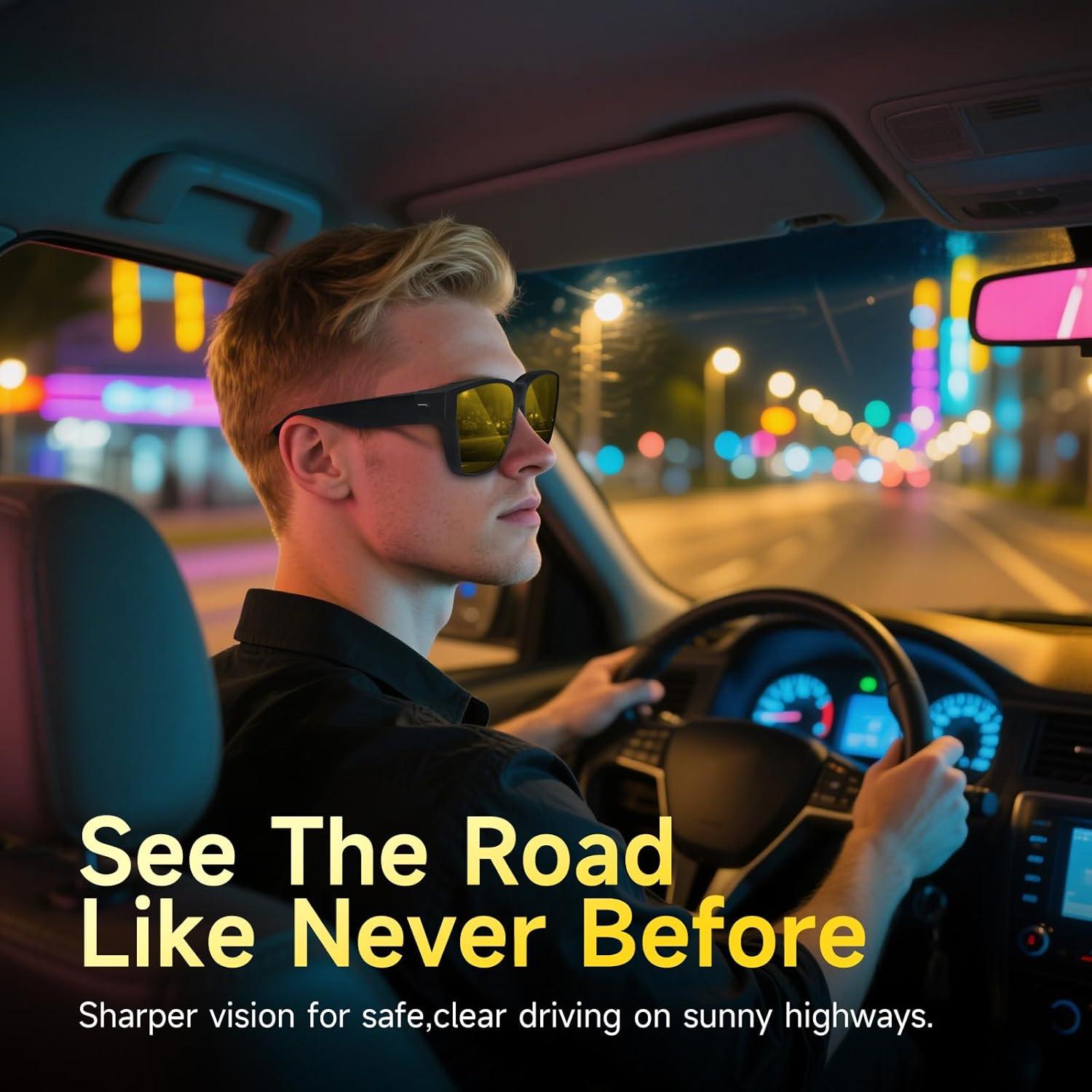 Gafas de Visión Nocturna Fit Over Cool - Lentes Polarizados HD