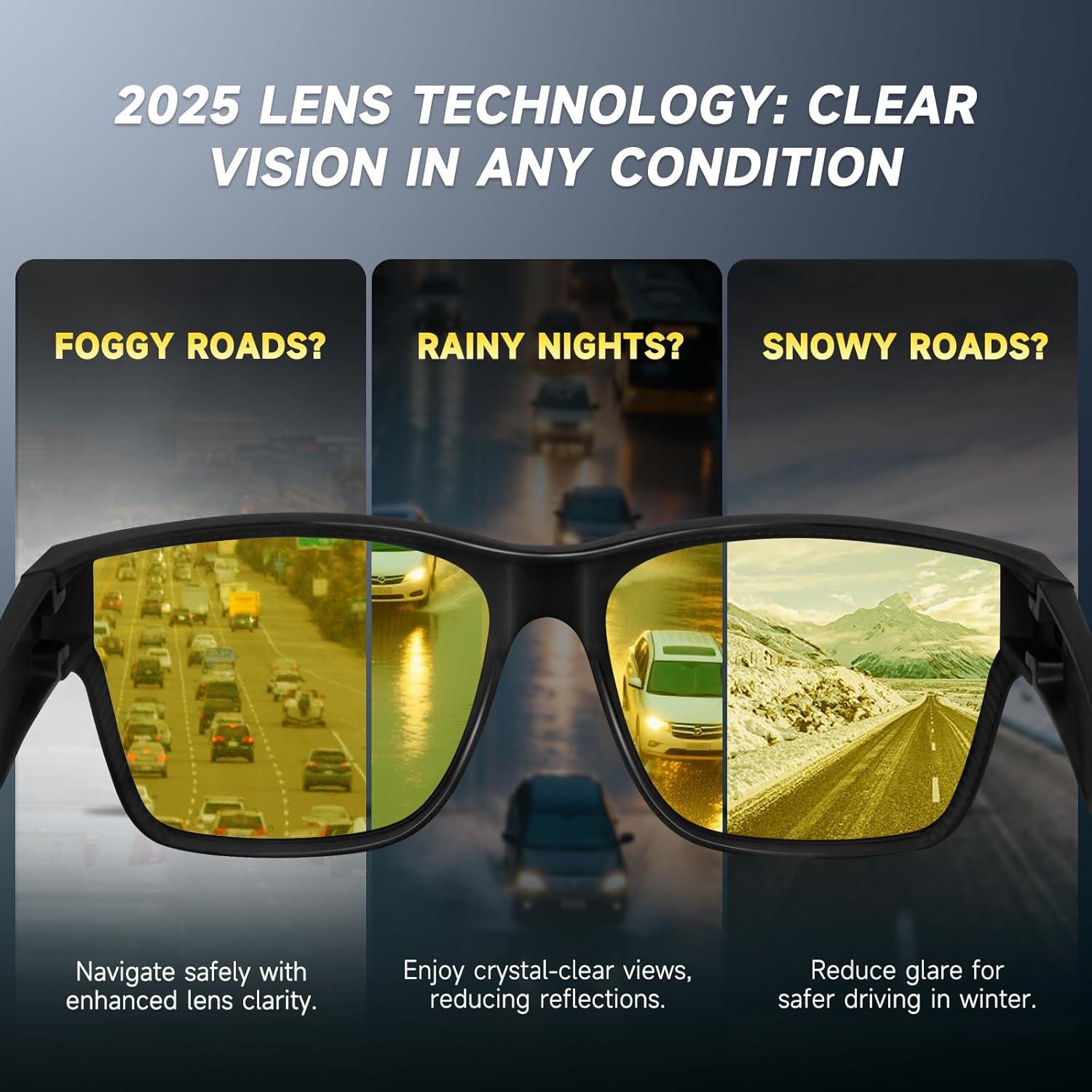 Gafas de Visión Nocturna Fit Over Cool - Lentes Polarizados HD