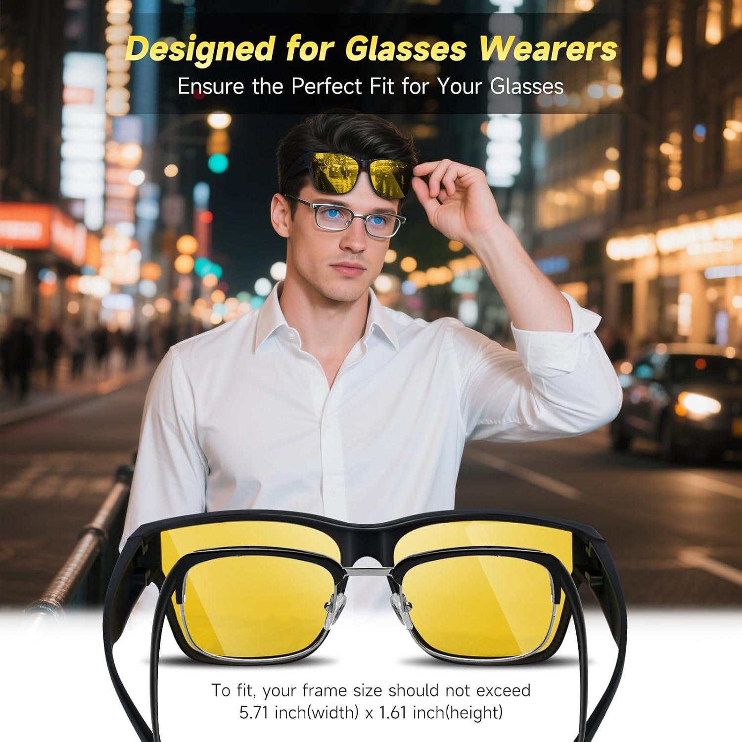 Gafas de Visión Nocturna Fit Over Cool - Lentes Polarizados HD