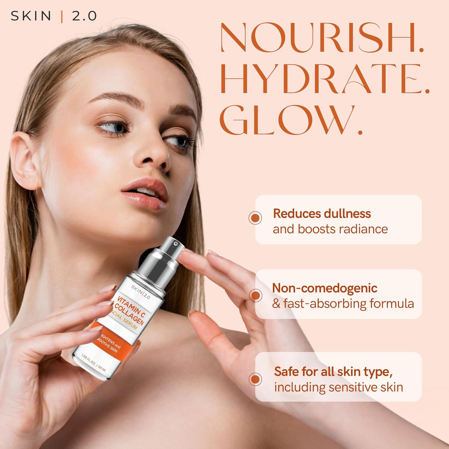 Suero Facial Skin 2.0 Vitamina C y Colágeno 50 ml
