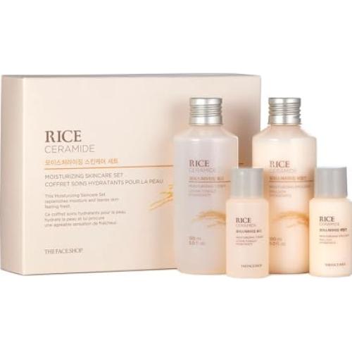 Set Hidratante Rice Ceramide The Face Shop - Tónico y Emulsión