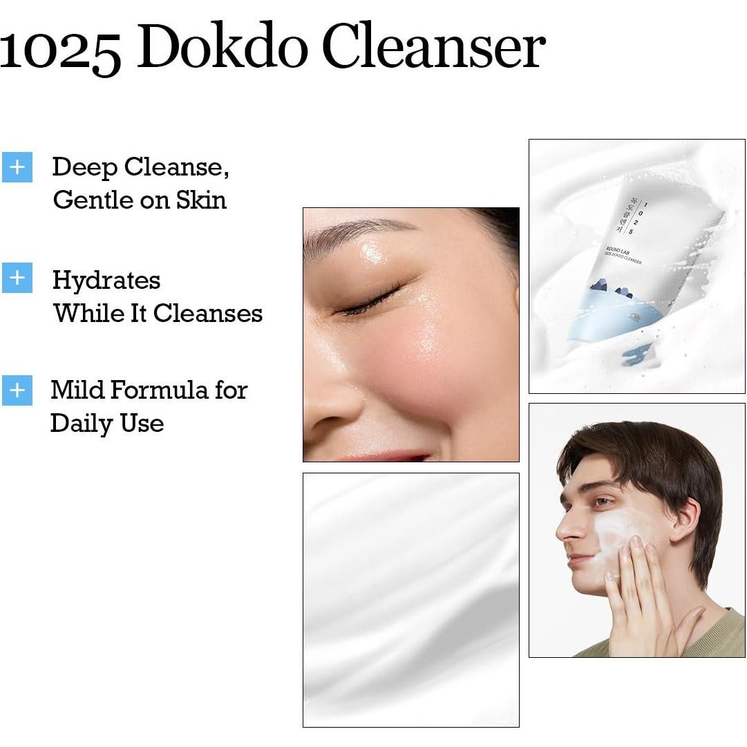 Limpiador Facial Bajo pH ROUND LAB Dokdo 150 ml - Piel Sensible