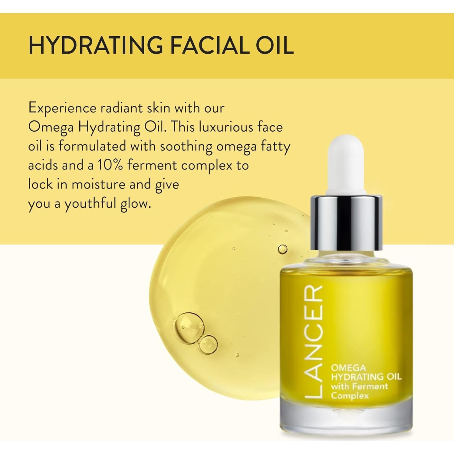 Aceite Hidratante Facial Omega Lancer Skincare 29.57 ml