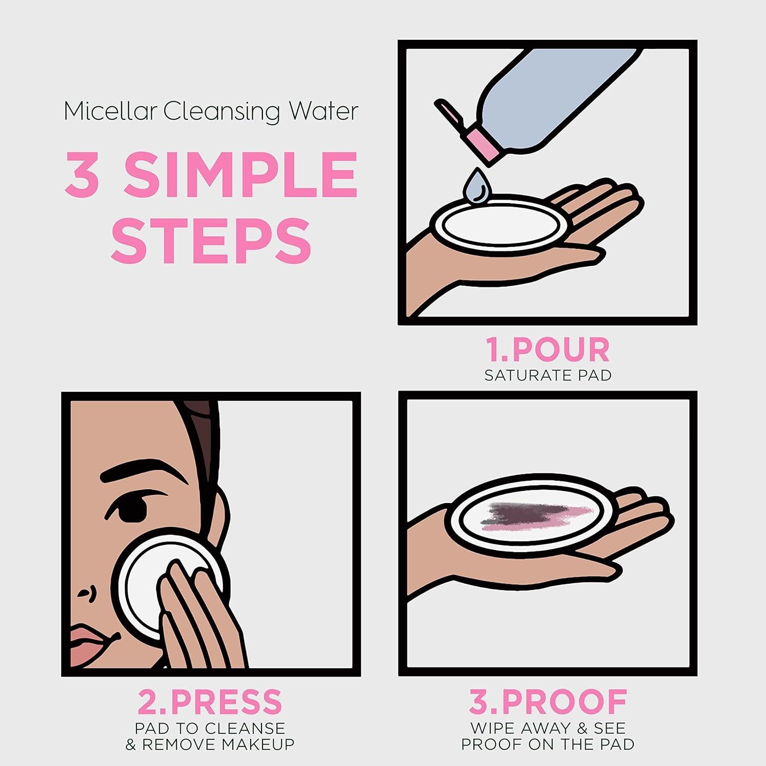 Agua Micelar Garnier 400ml, Limpiador Facial Vegano, 2 Unidades