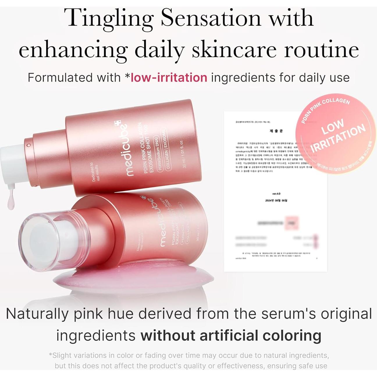 Suero de Colágeno Rosa Medicube 7,500 PPM Cuidado Piel