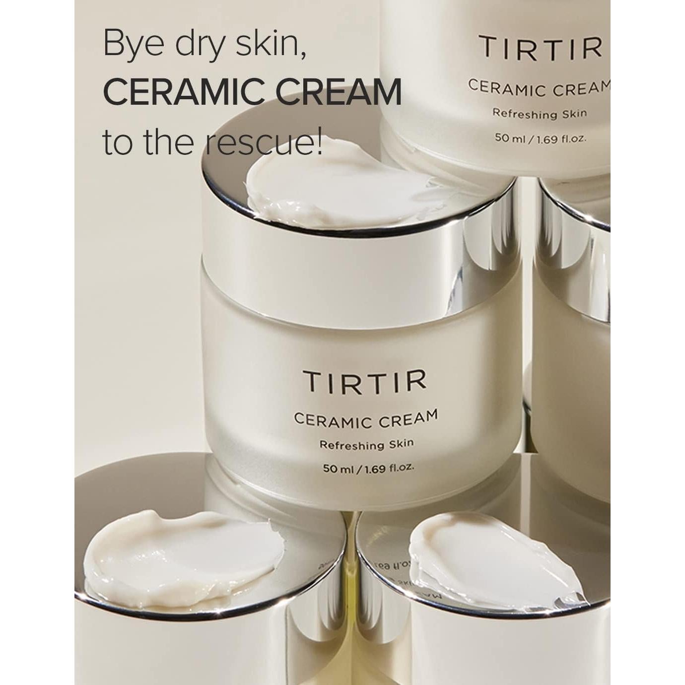 Crema Hidratante TIRTIR 50ml | Ceramida y Centella Asiática