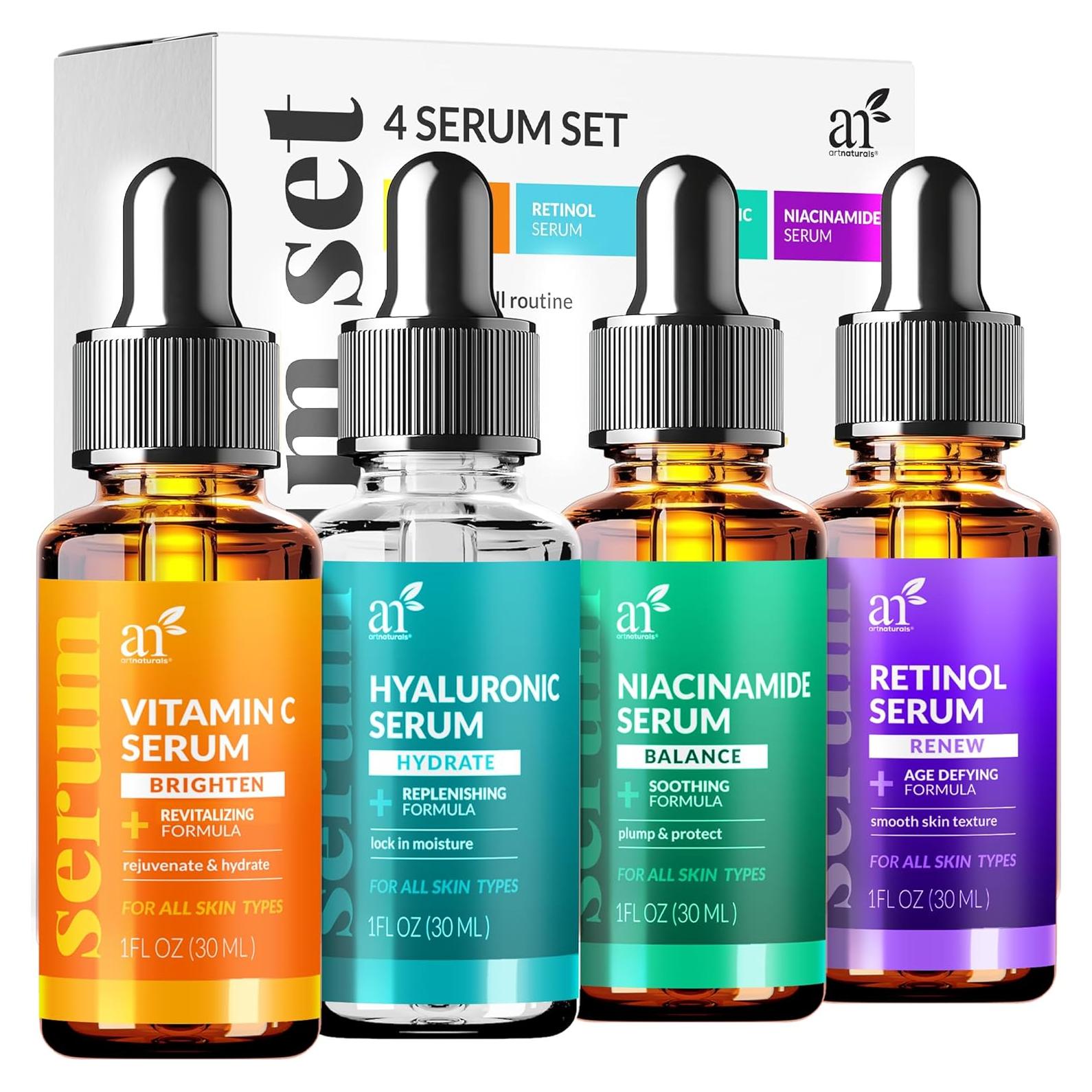 Set Cuidado Piel 4 Piezas Artnaturals Vitamina C Retinol