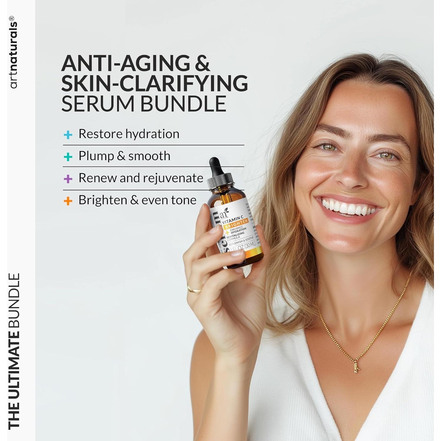 Set Cuidado Piel 4 Piezas Artnaturals Vitamina C Retinol