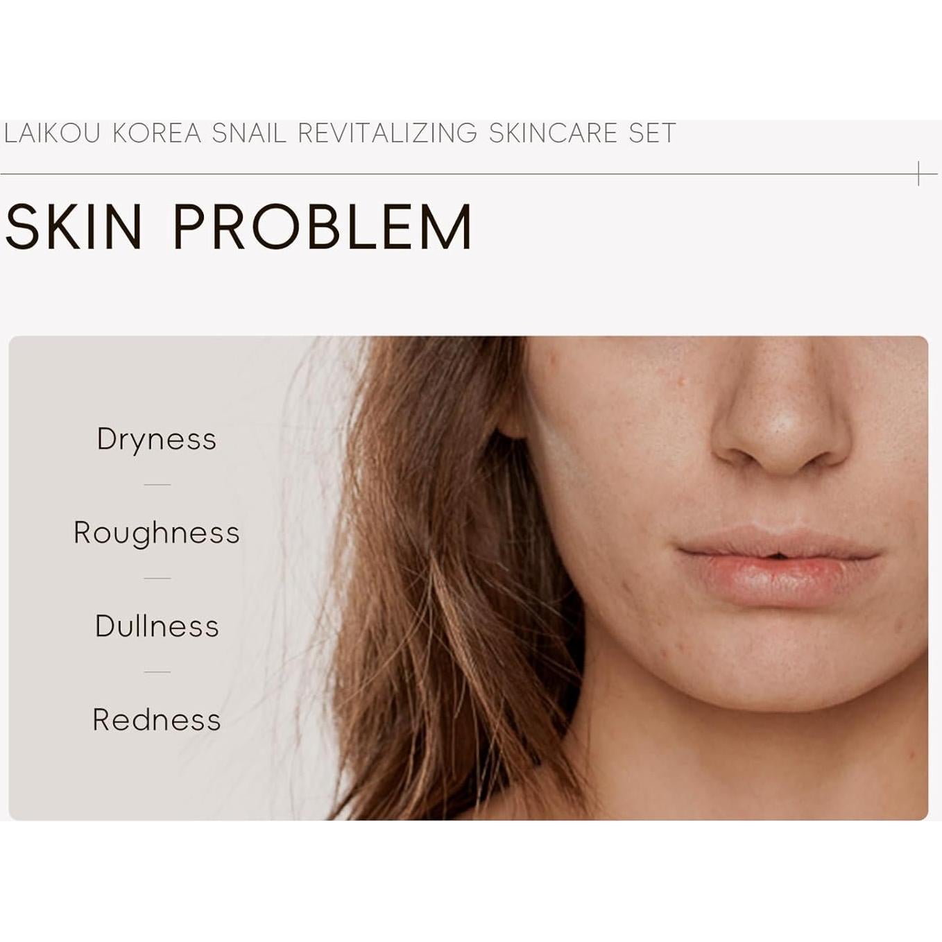 Set de Cuidado de Piel LAIKOU 5 Piezas con Caracol y Ginseng