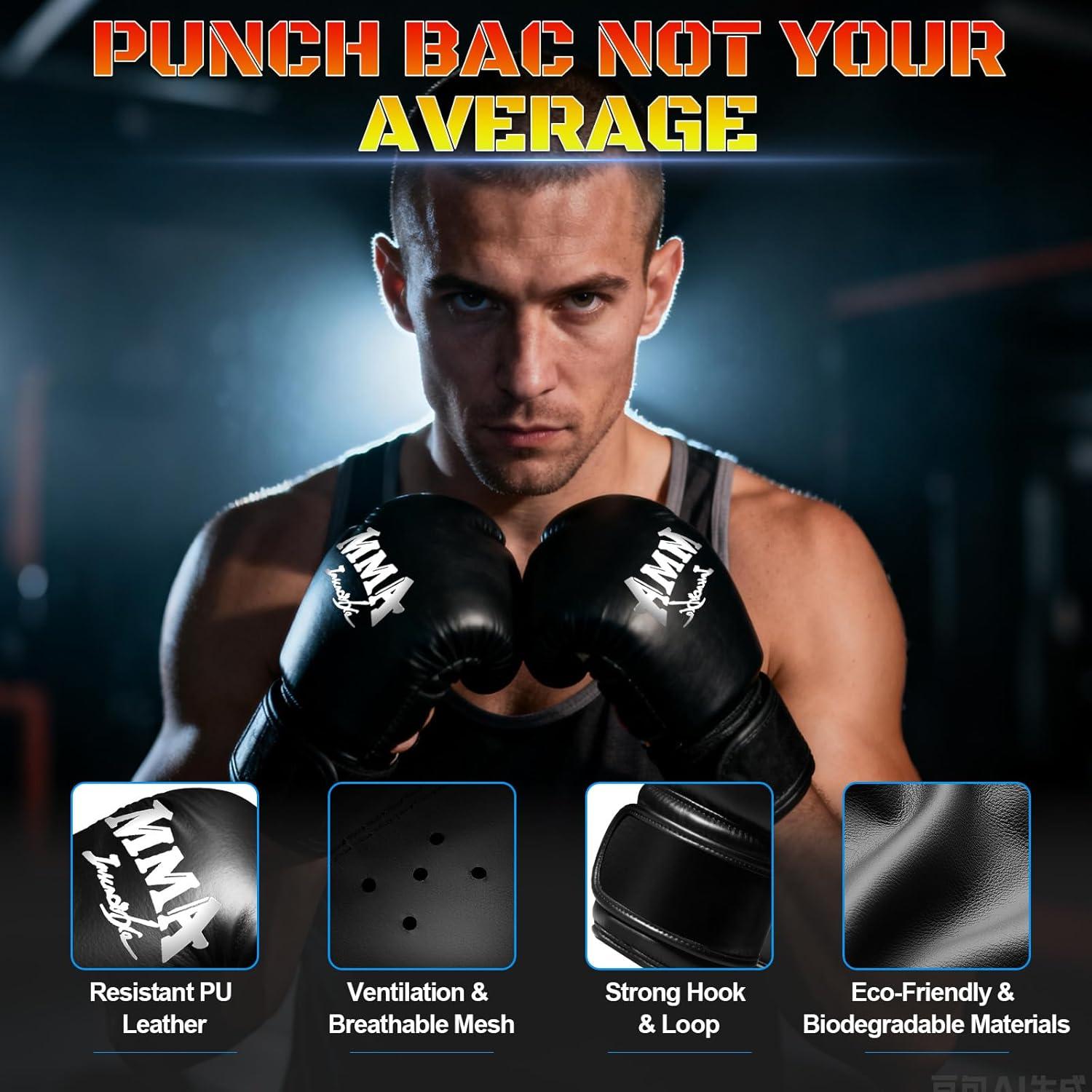 Saco de Boxeo Pesado JUOIFIP 70" con Guantes y Accesorios