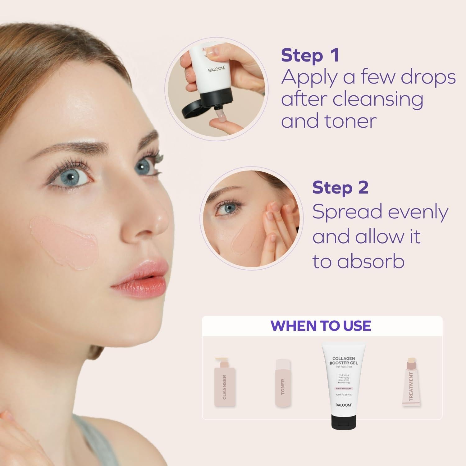 Gel Aumentador de Colágeno Kolmar Korea 100ml Hidratante Facial