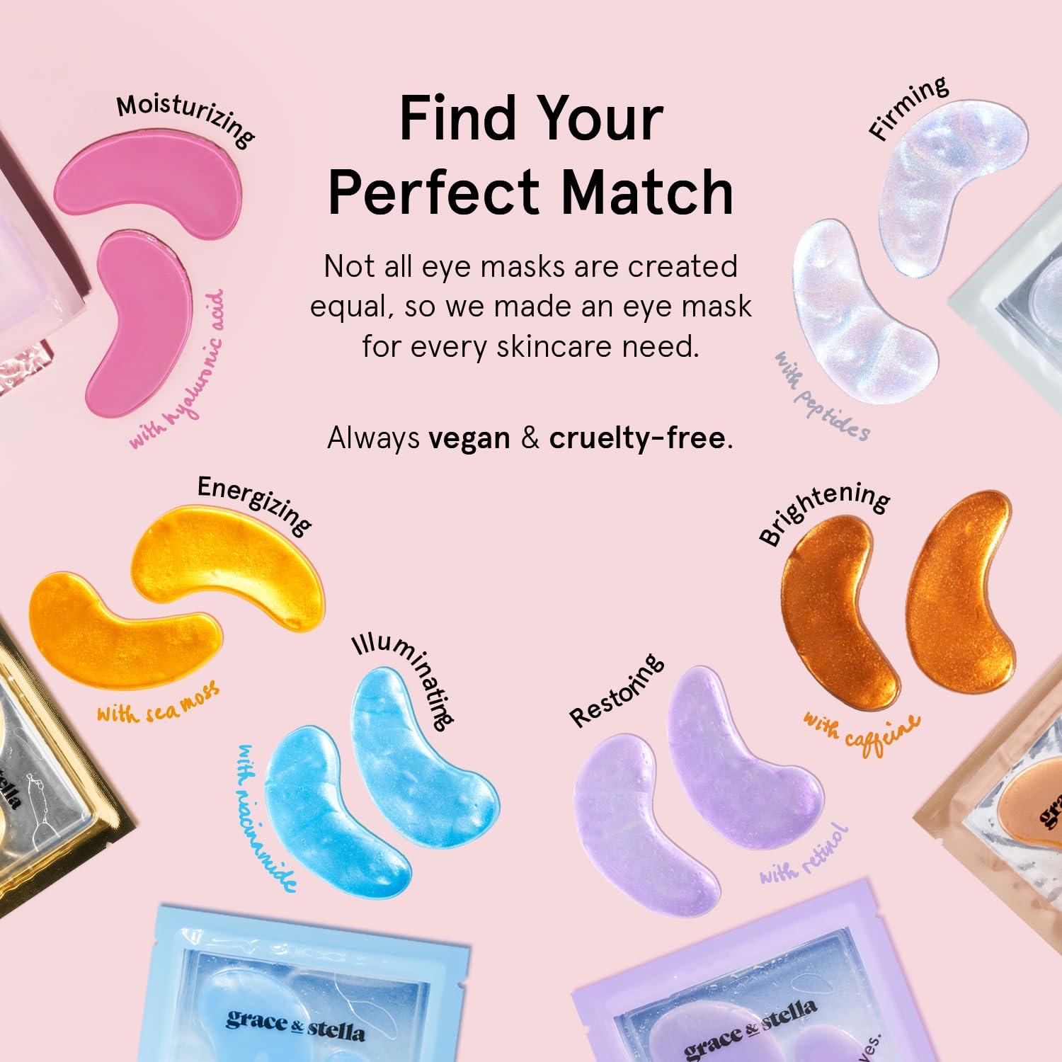 Mascarilla para Ojos Grace & Stella - 24 Pares Dorados