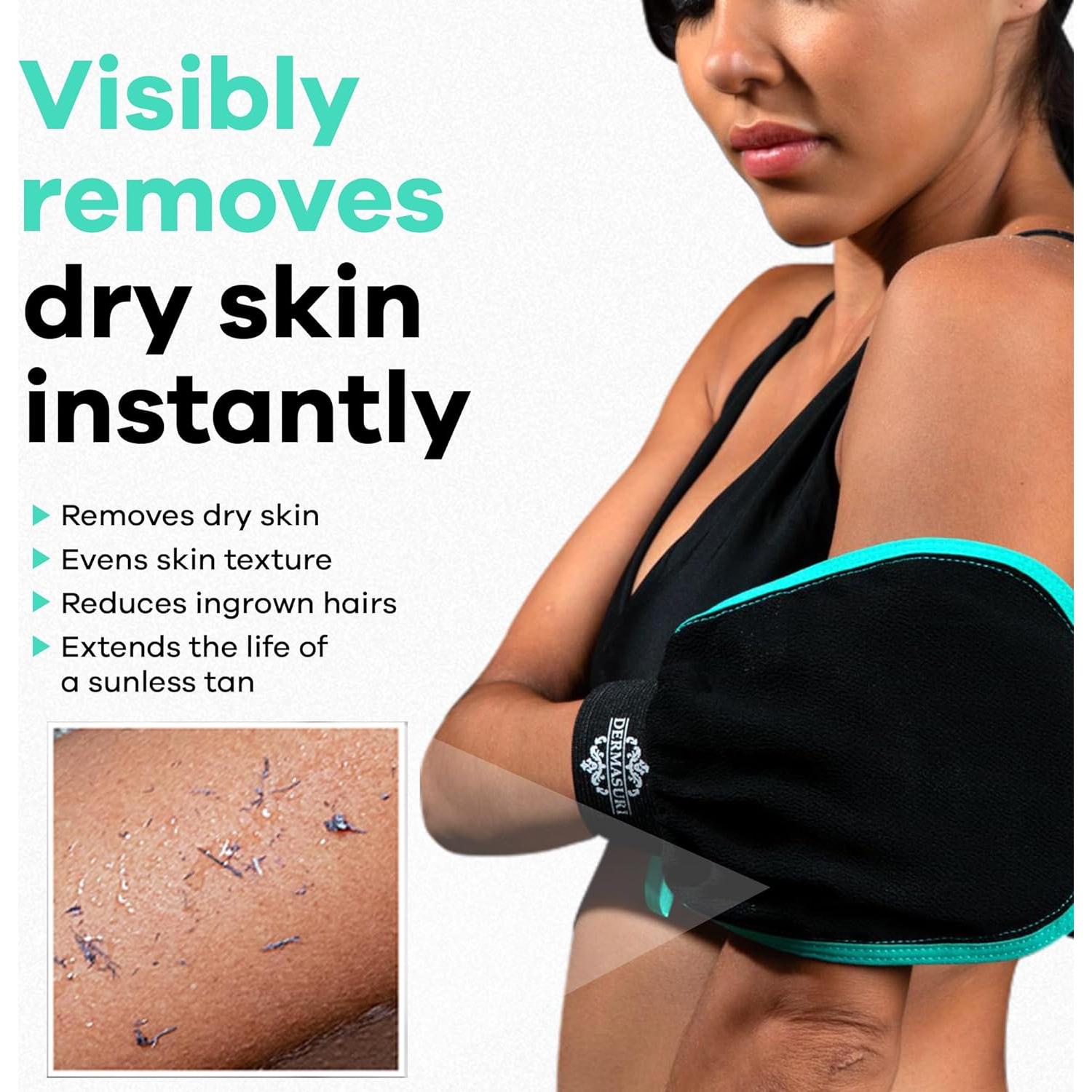 Guante Exfoliante Dermasuri - Mitón para Cuerpo 1 Paquete