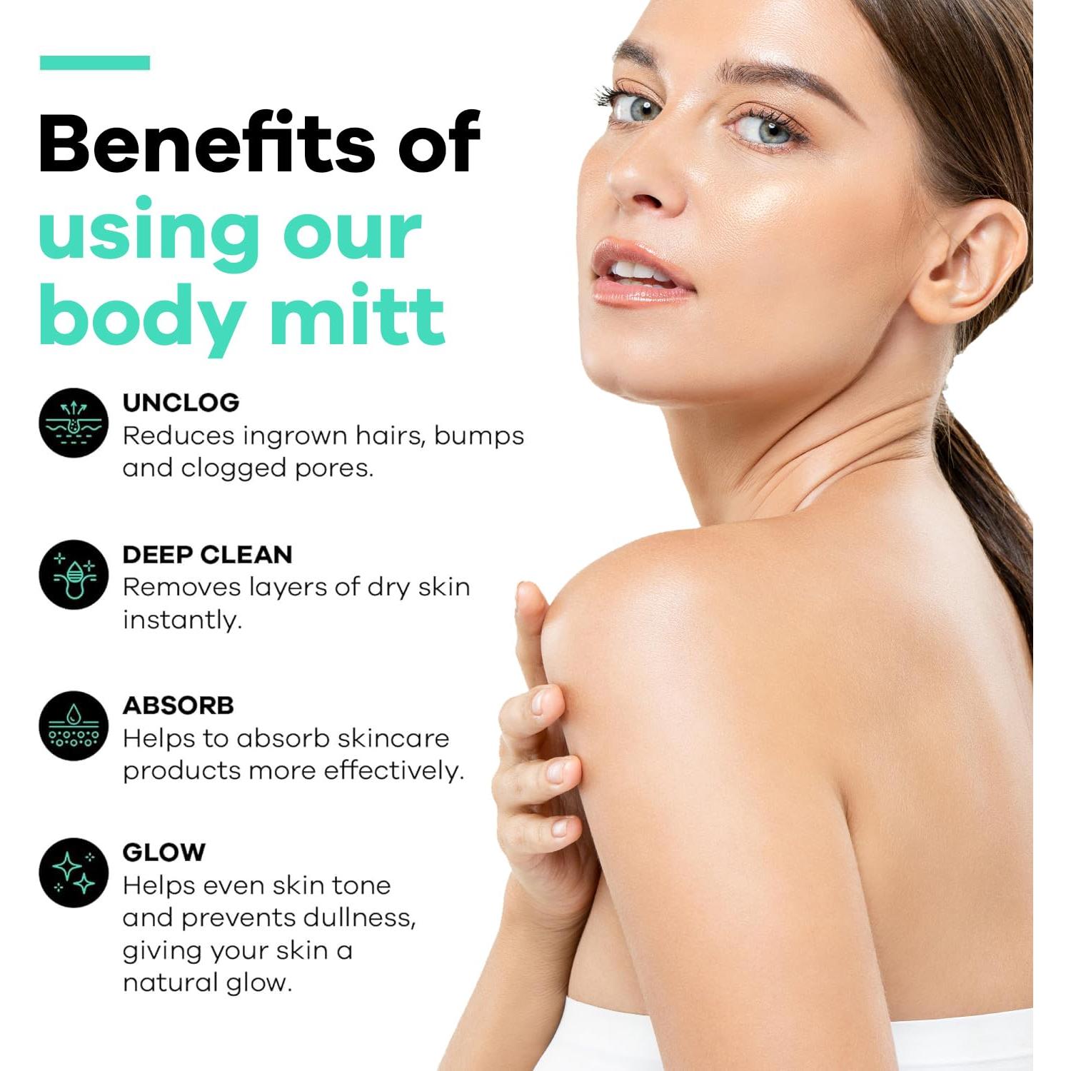 Guante Exfoliante Dermasuri - Mitón para Cuerpo 1 Paquete