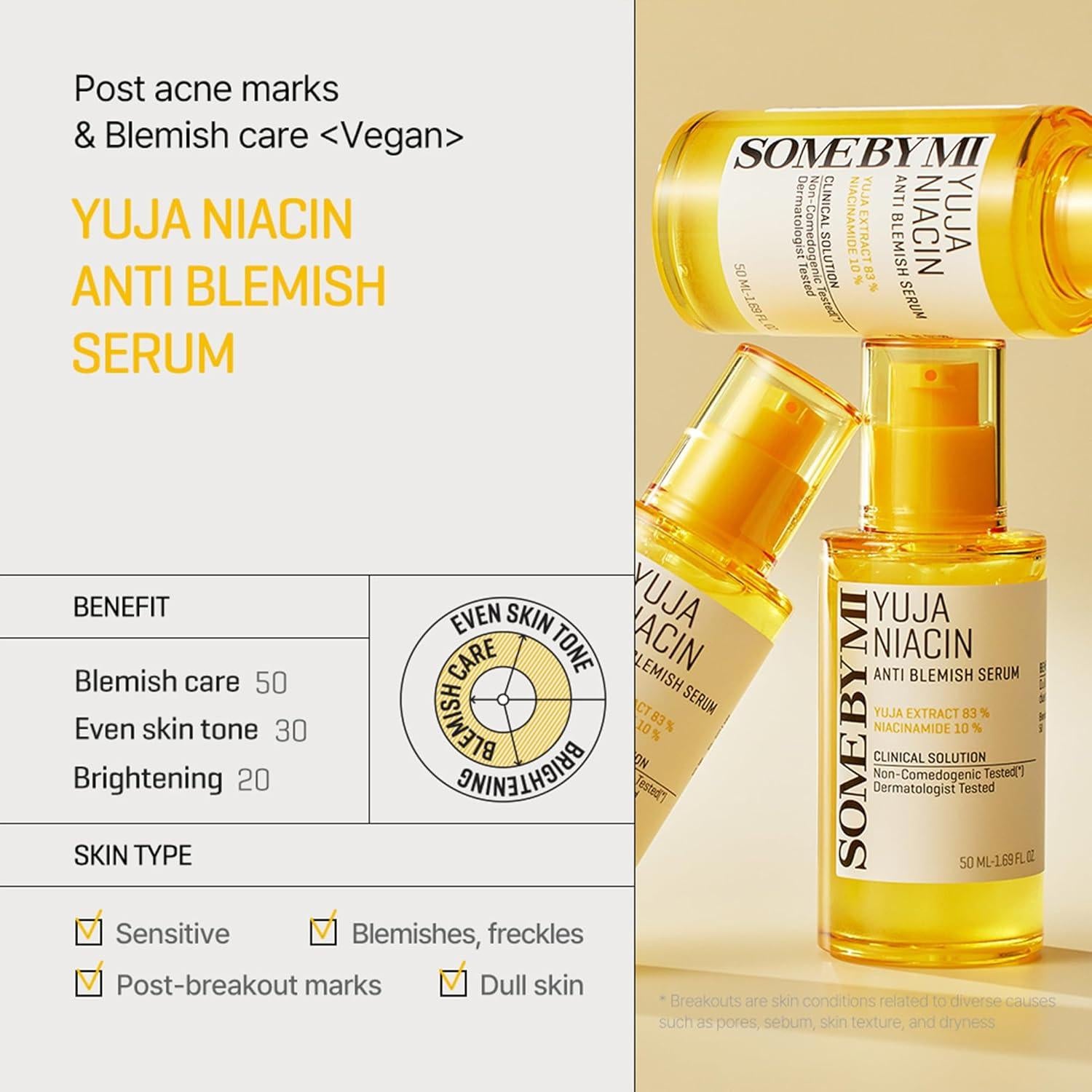 Suero Anti Manchas SOME BY MI Yuja Niacin 50ml 10% Niacinamida