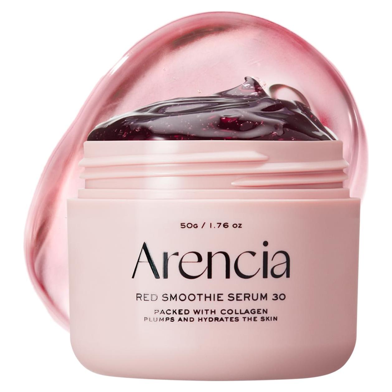 Suero Facial Rojo de Noche Arencia 30% Colágeno Niacinamida