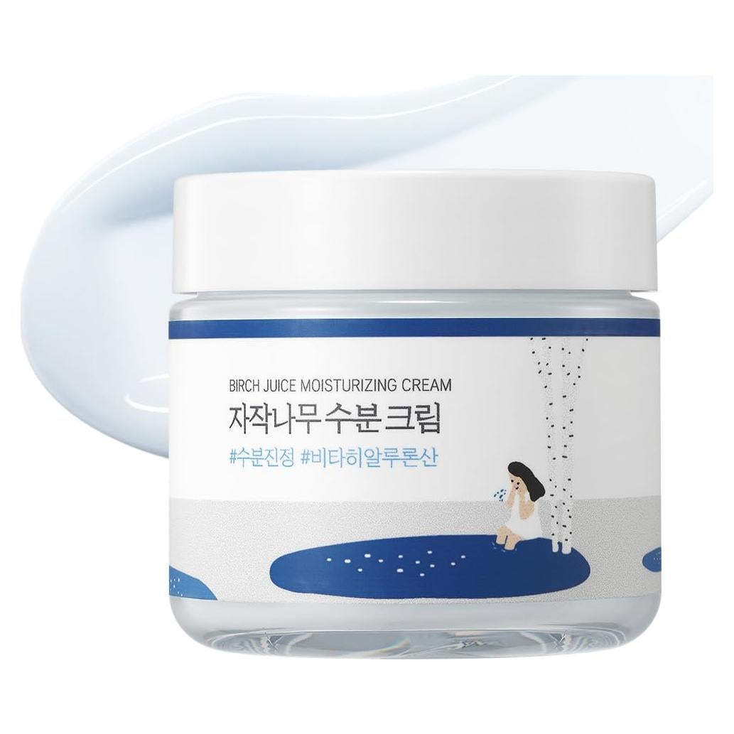 Crema Hidratante Round Lab 80g Jugo de Abedul Ácido Hialurónico