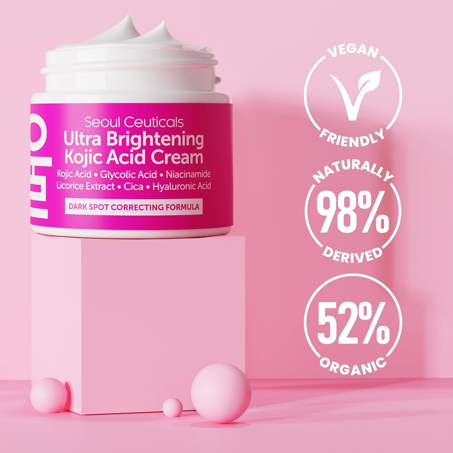 Crema Aclaradora SeoulCeuticals 56.7g - Ácido Kójico + Glicólico