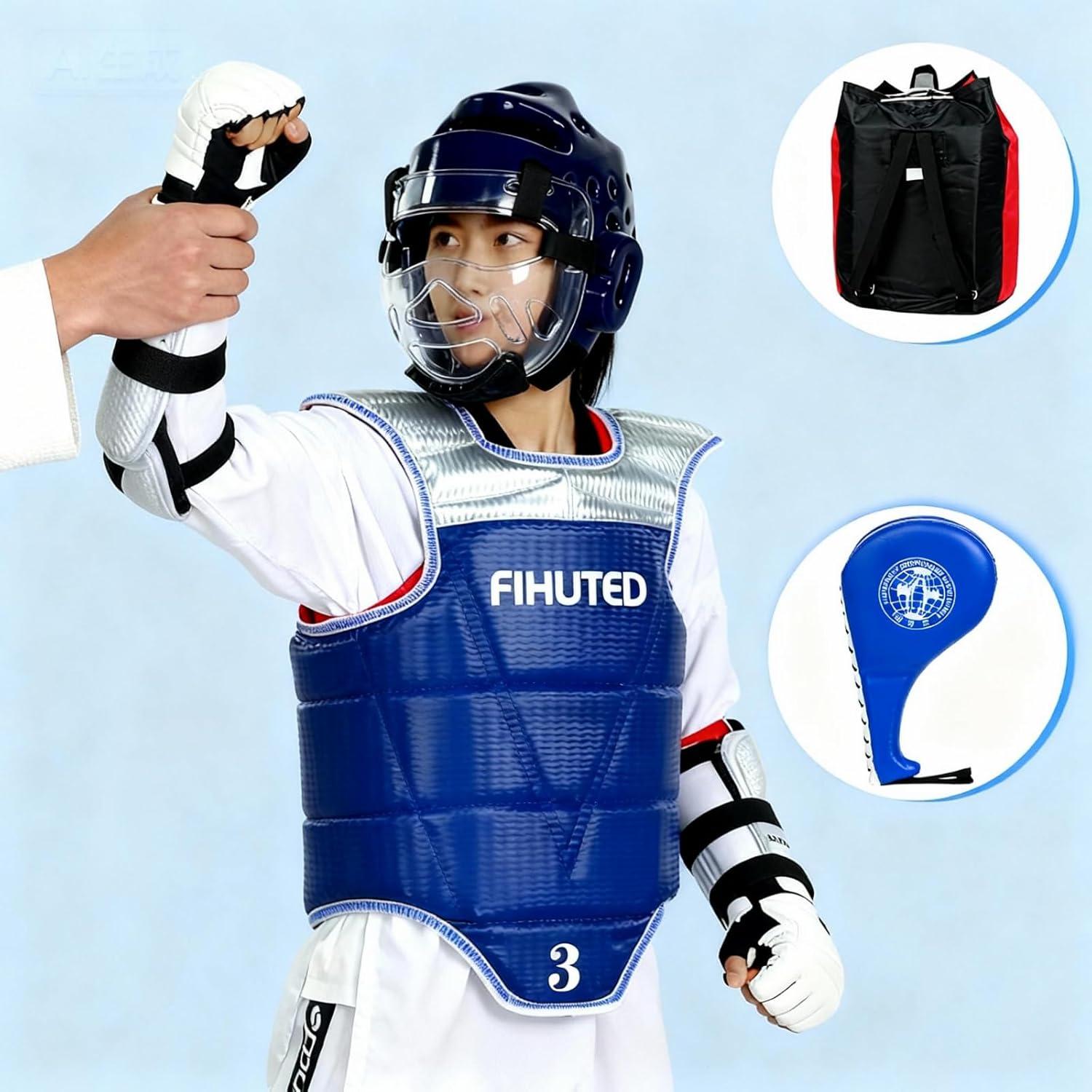Conjunto Sparring Taekwondo FIHUTED con Bolsa - Adultos y Niños
