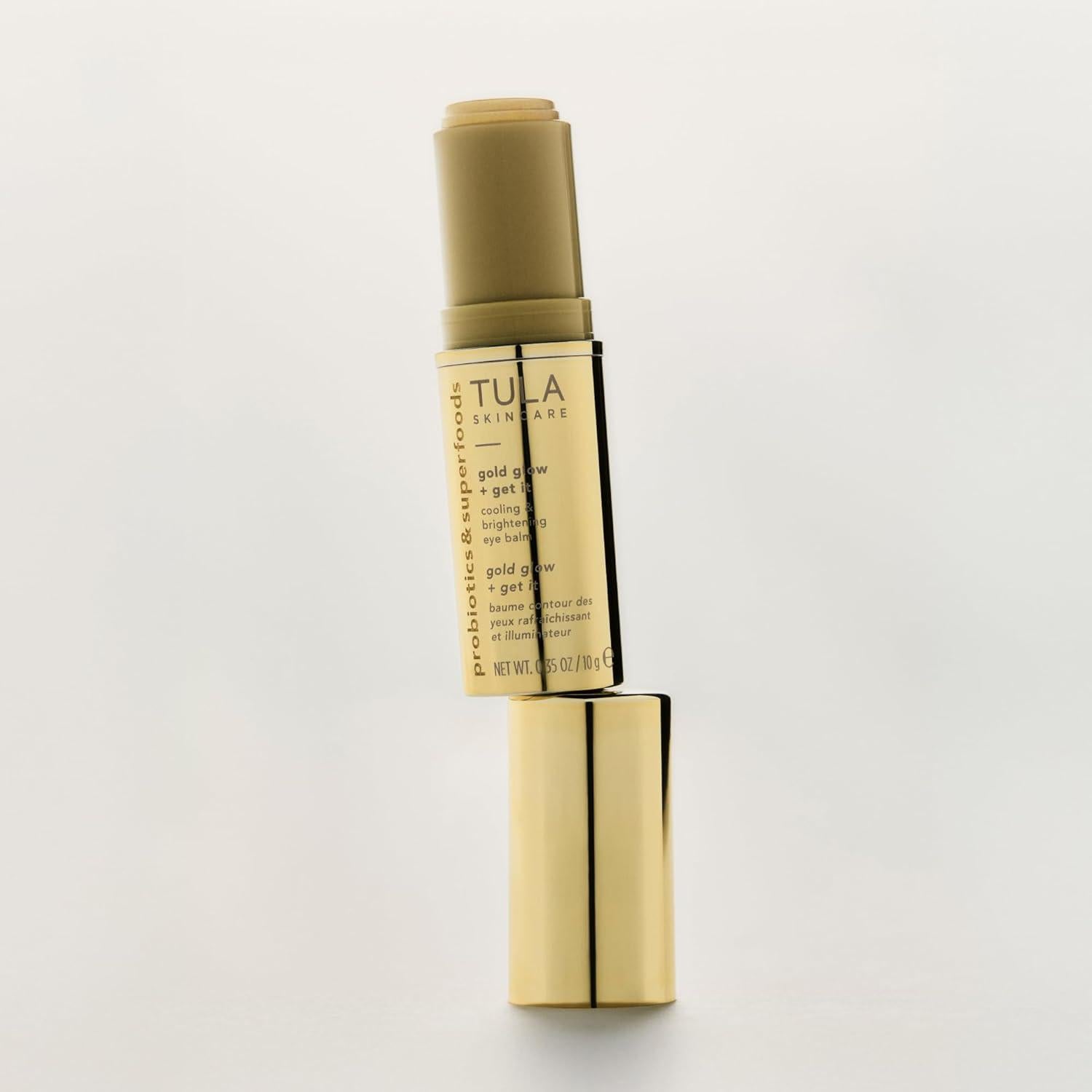 Bálsamo para Ojos TULA Skin Care Gold Glow 9.86g - Hidrata y Ilumina