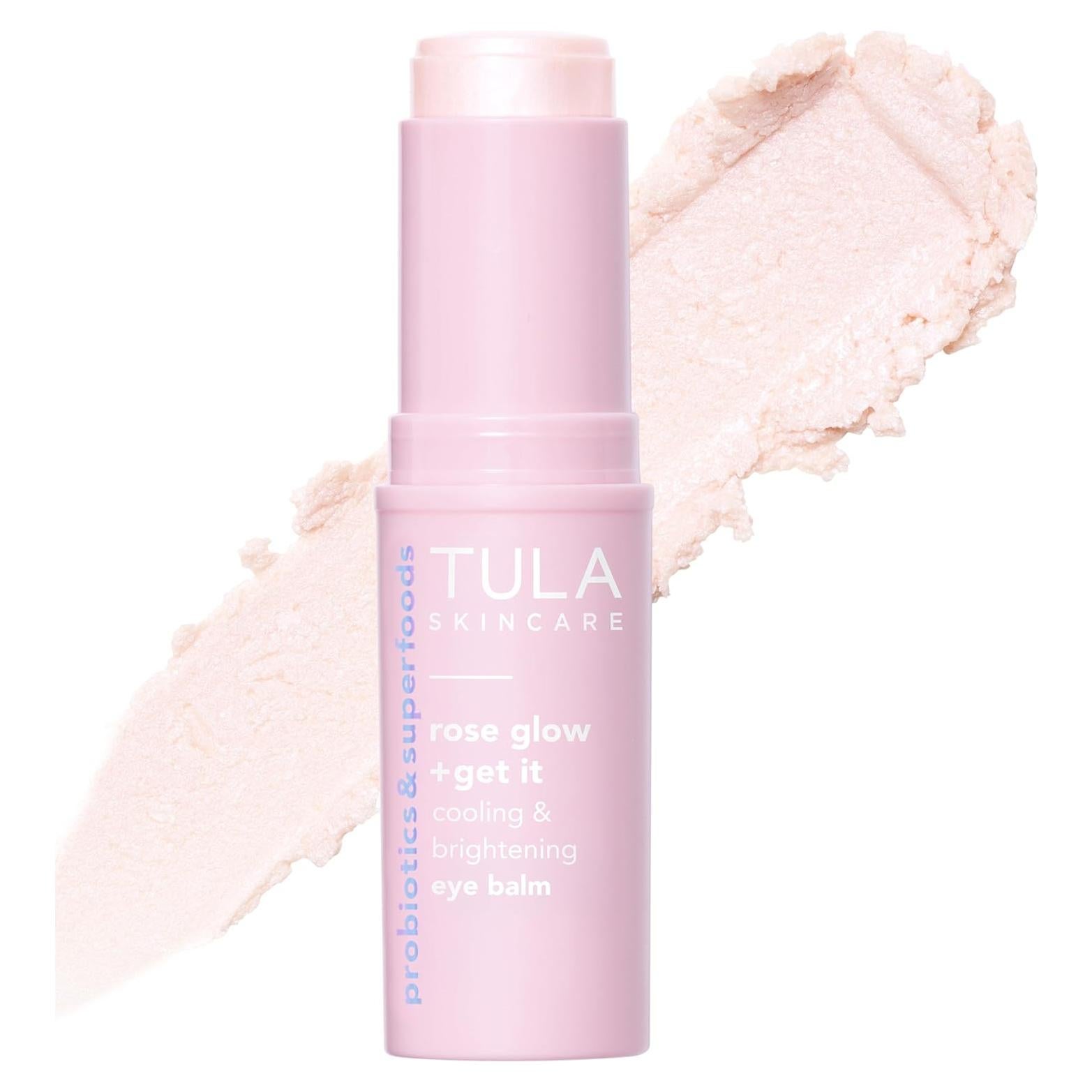Bálsamo para Ojos TULA Skin Care Rose Glow 9.92 g - Hidrata y Ilumina
