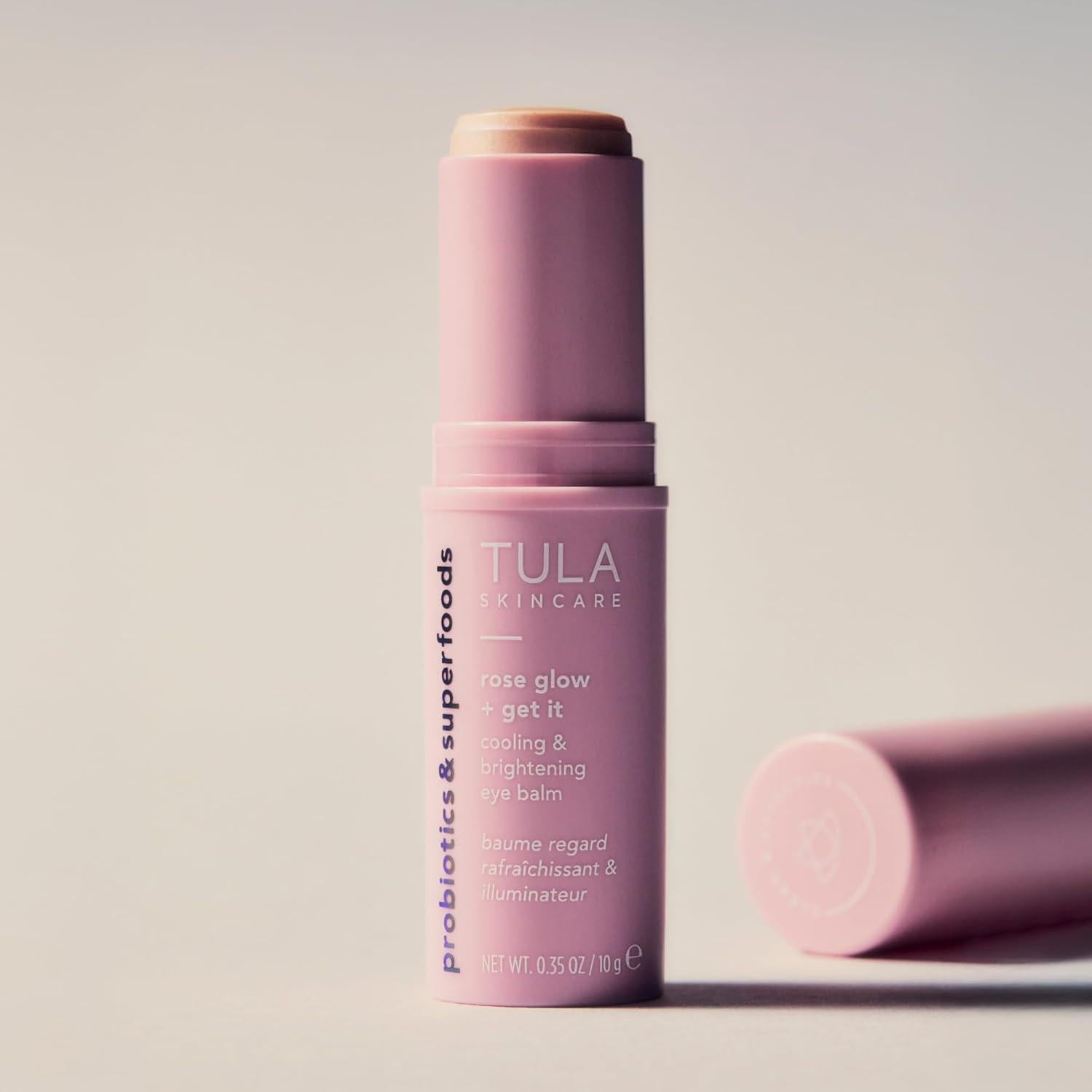 Bálsamo para Ojos TULA Skin Care Rose Glow 9.92 g - Hidrata y Ilumina