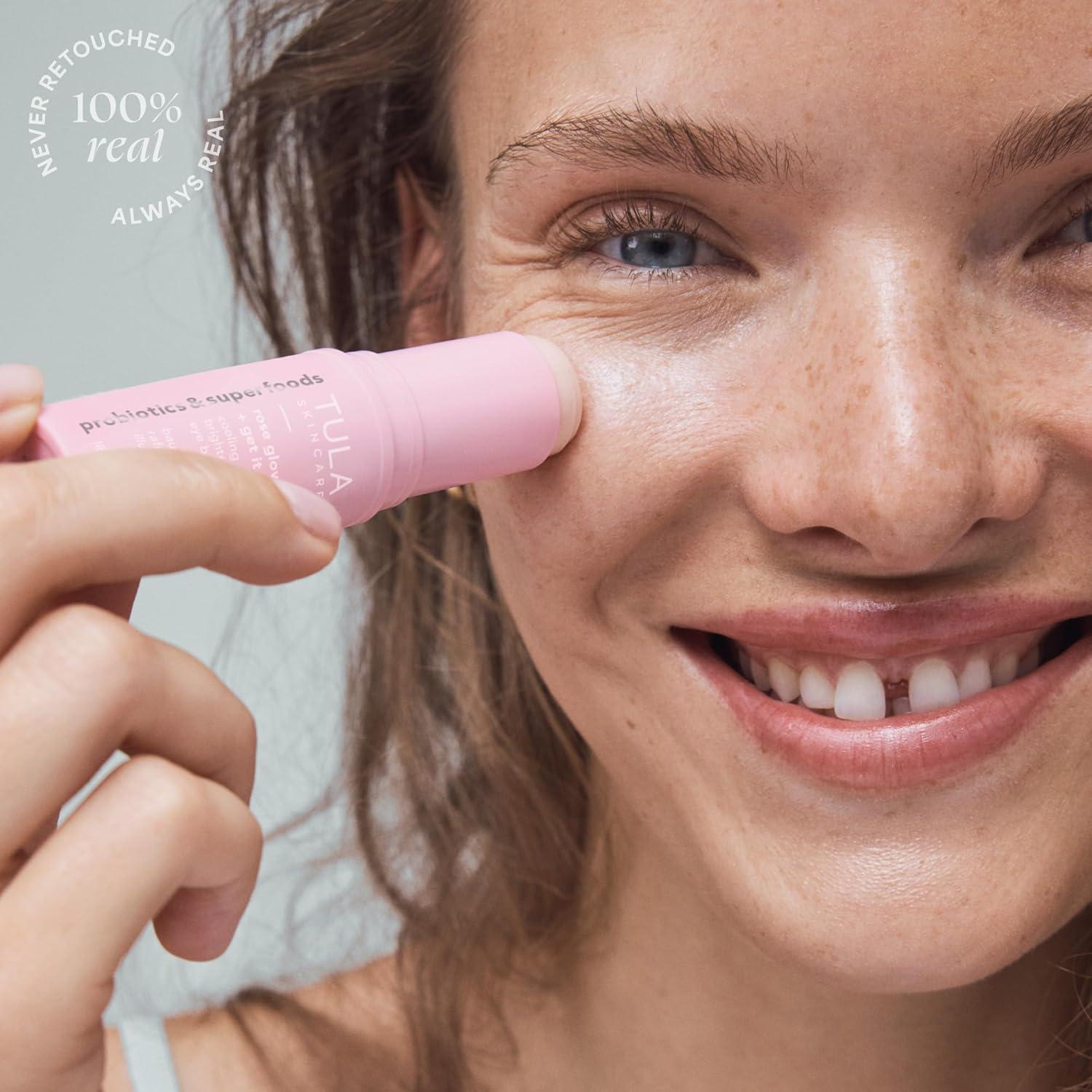 Bálsamo para Ojos TULA Skin Care Rose Glow 9.92 g - Hidrata y Ilumina