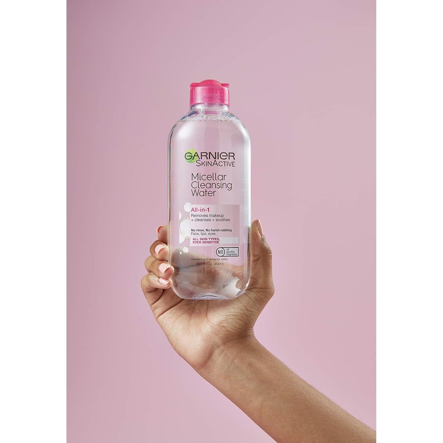 Agua Micelar Garnier 400ml Limpiador Facial Vegano