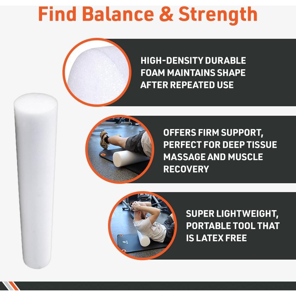 Rodillo de Espuma Body Sport 91.44 cm - Alta Densidad para Rehabilitación