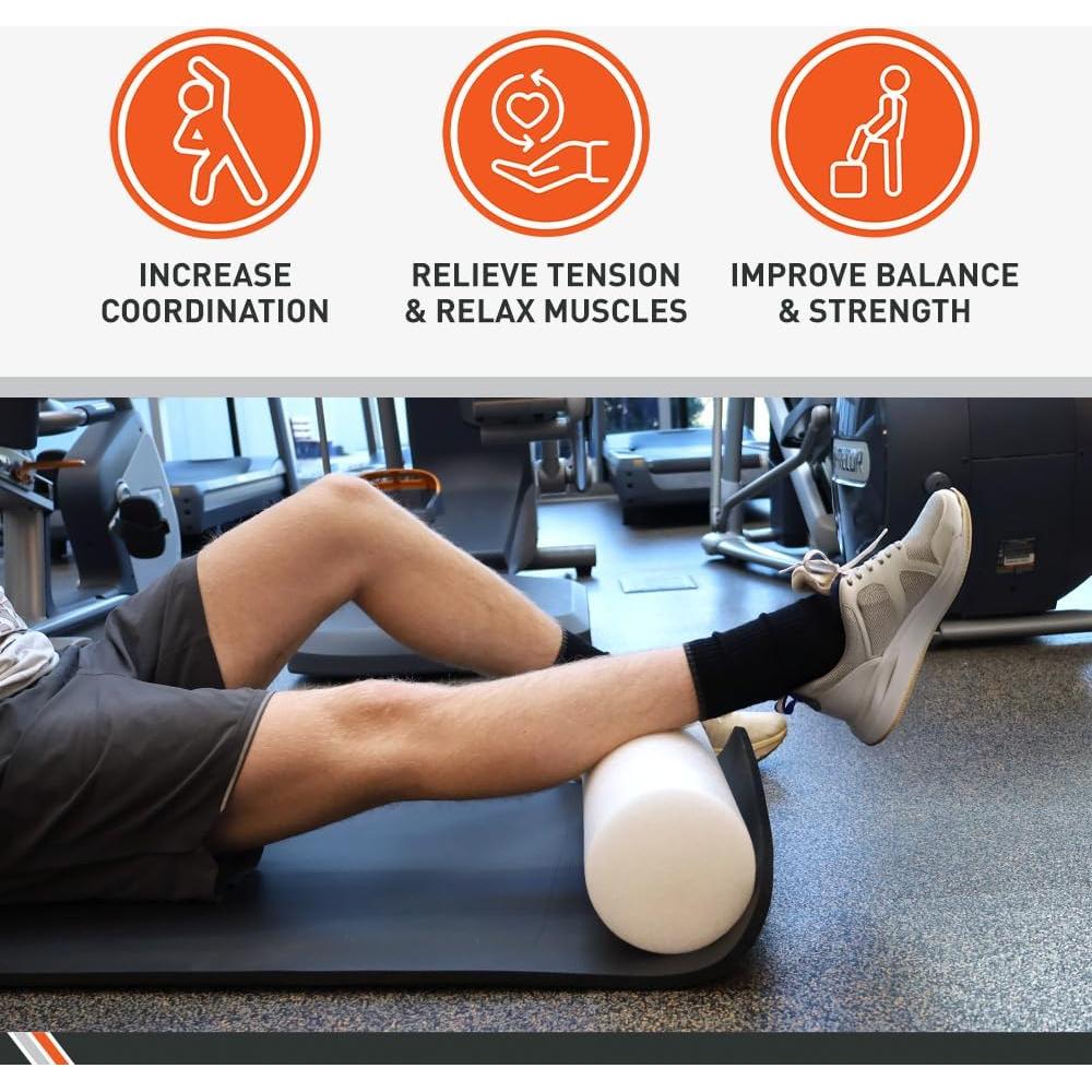 Rodillo de Espuma Body Sport 91.44 cm - Alta Densidad para Rehabilitación