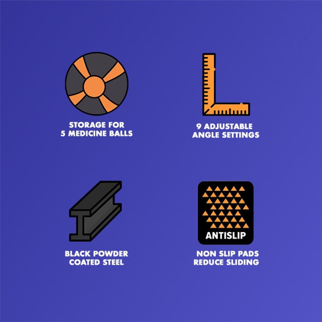 Rebotador de Pelota Medicinal Healthy You con Estante Ajustable