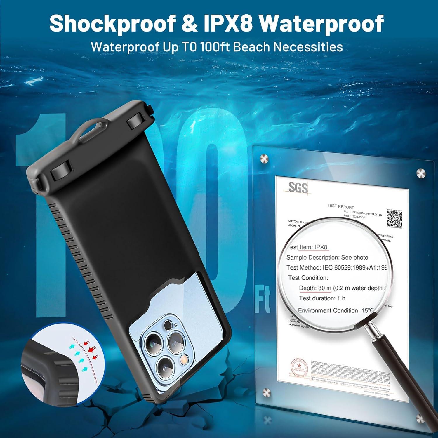 Funda Impermeable Niveaya para iPhone 15/14/13/12 hasta 7"