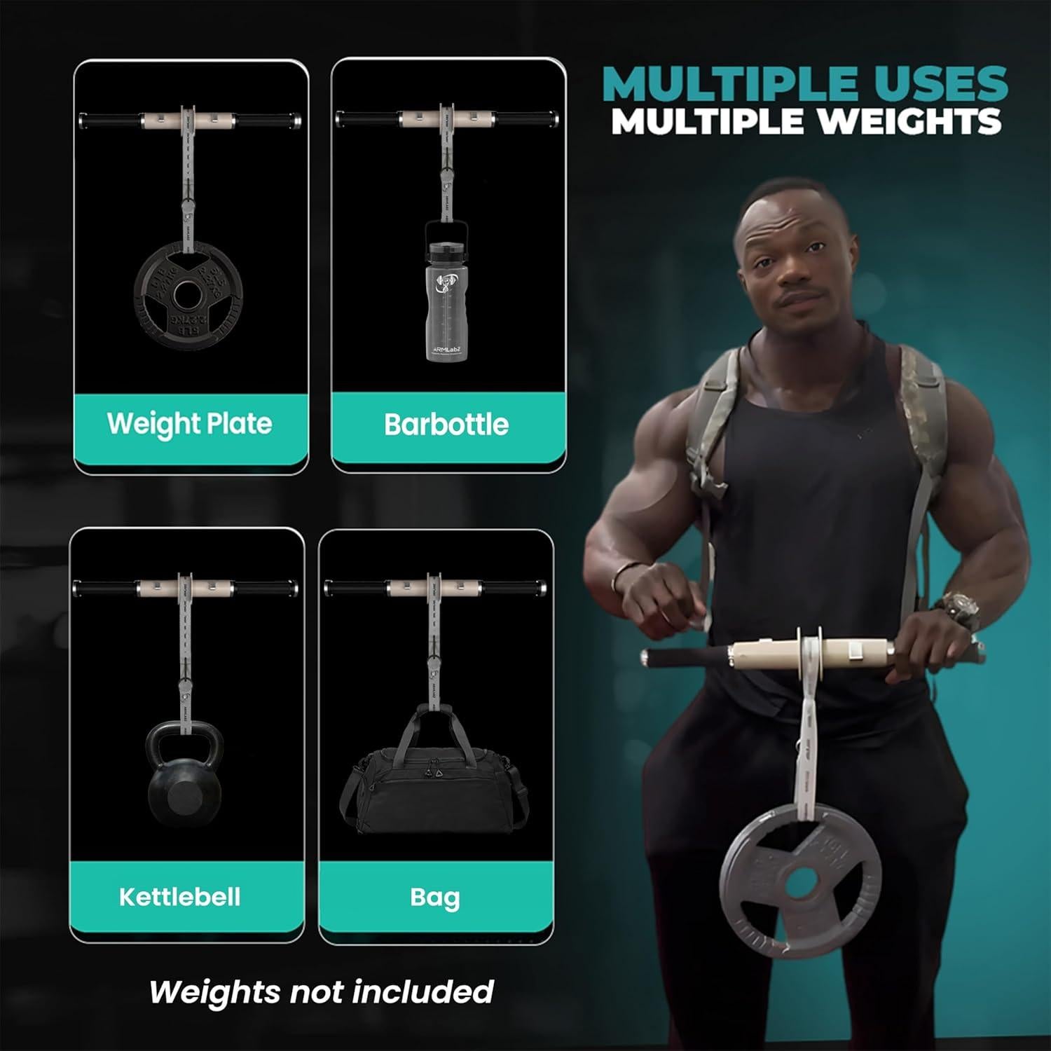 Rodillo de Antebrazo ArmLabz 2.0 - Fortalecedor de Muñeca y Agarre