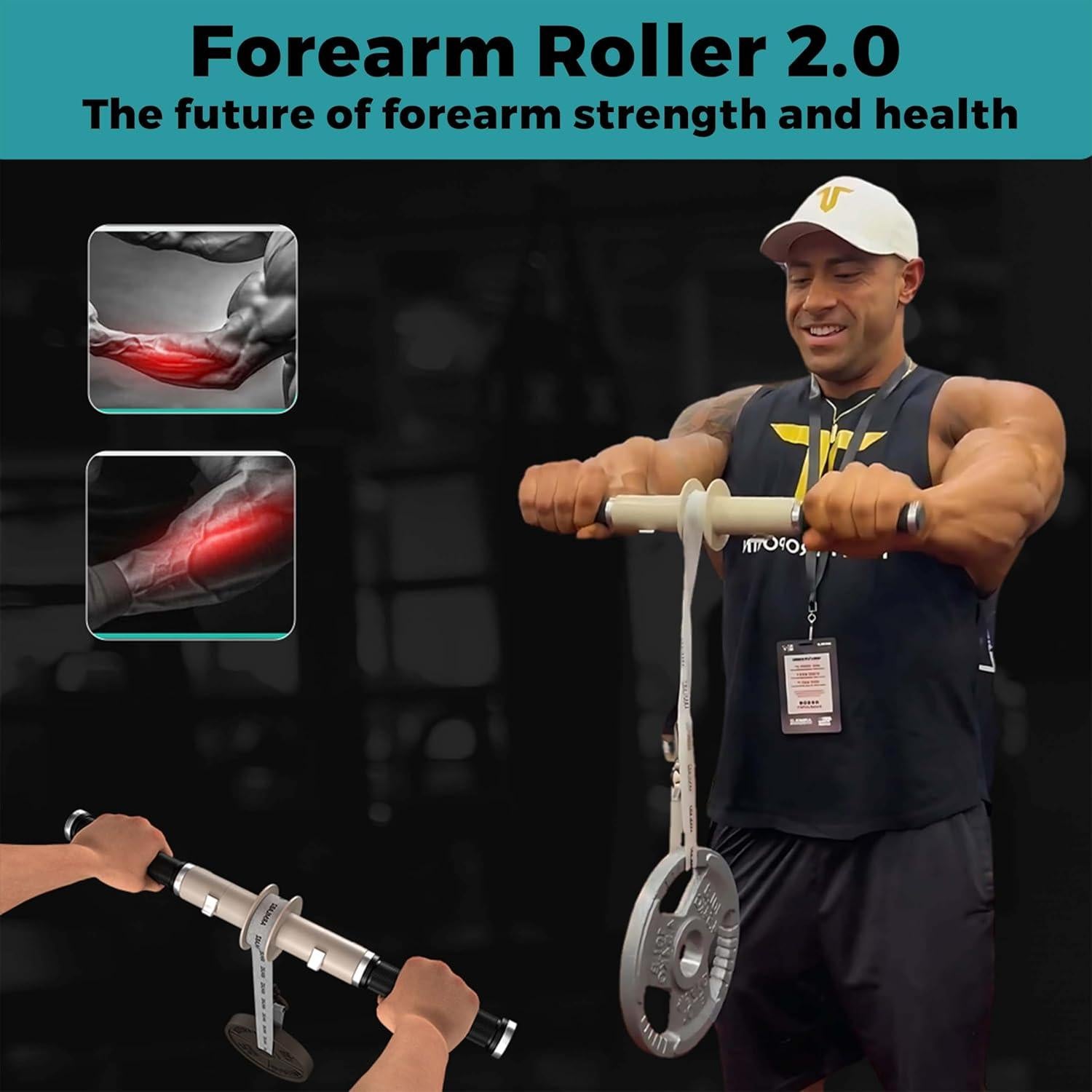 Rodillo de Antebrazo ArmLabz 2.0 - Fortalecedor de Muñeca y Agarre