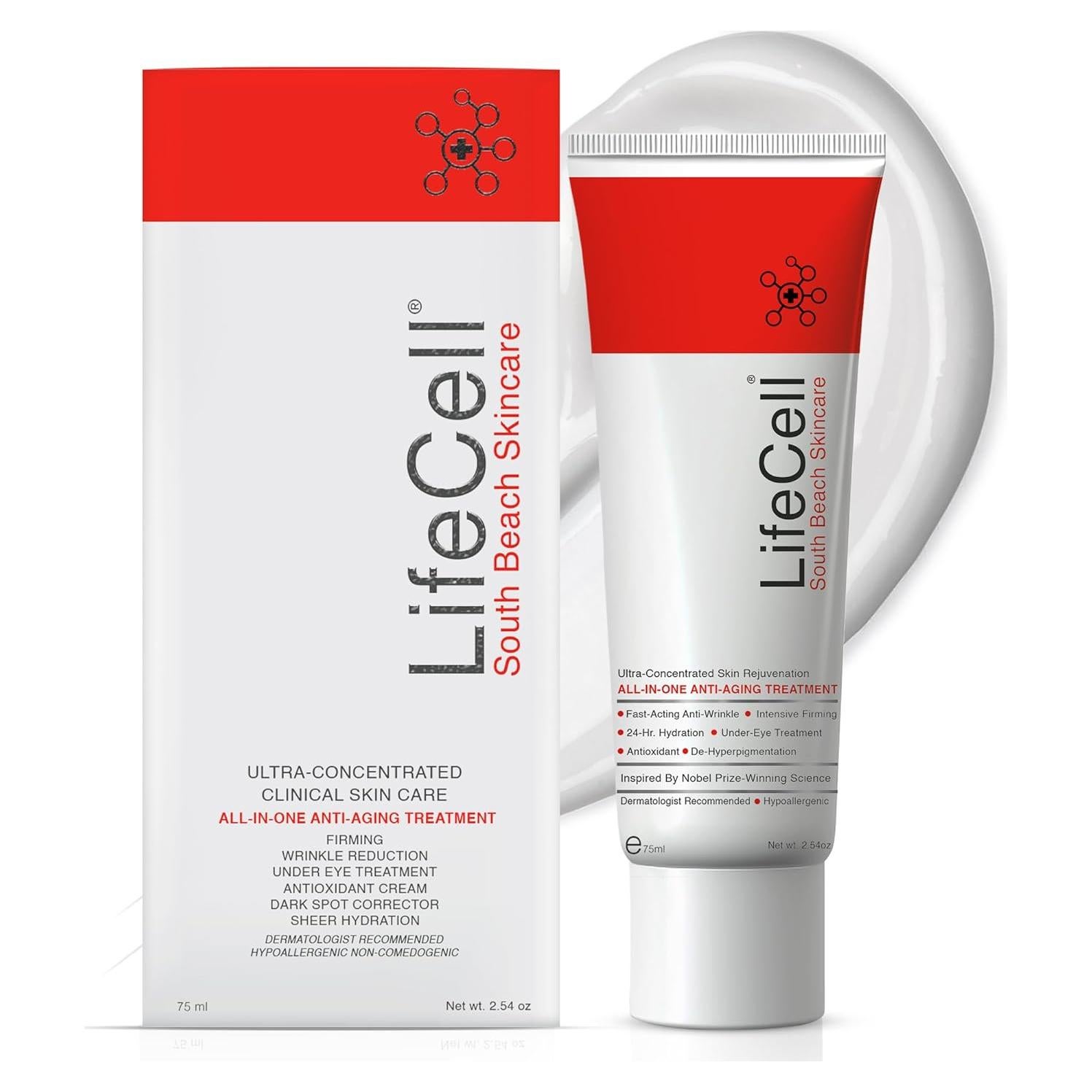 Crema Anti-Envejecimiento LifeCell 72g - Retinol y Vitamina C