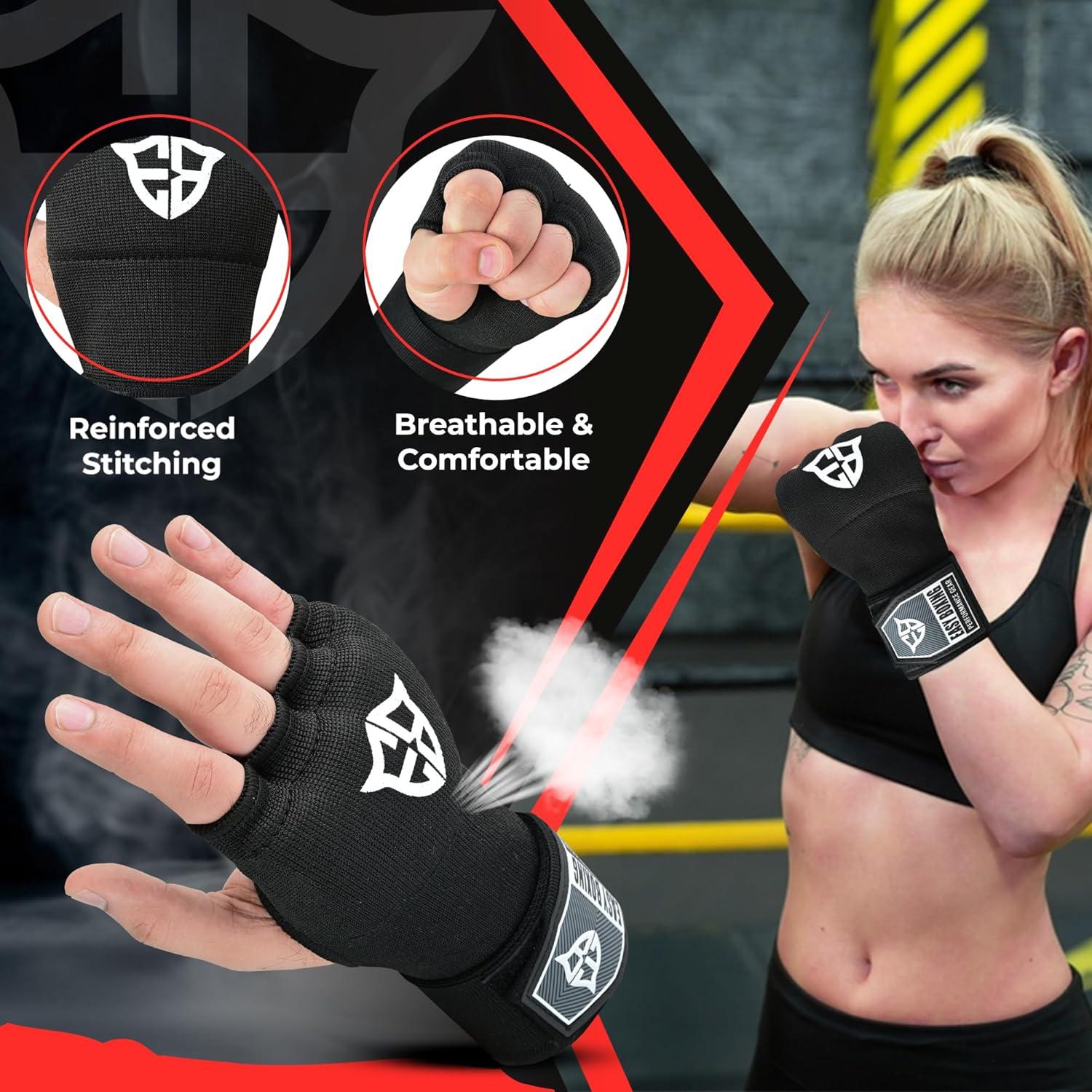 Guantes de Gel para Boxeo EASY BOXING con Correa Rápida
