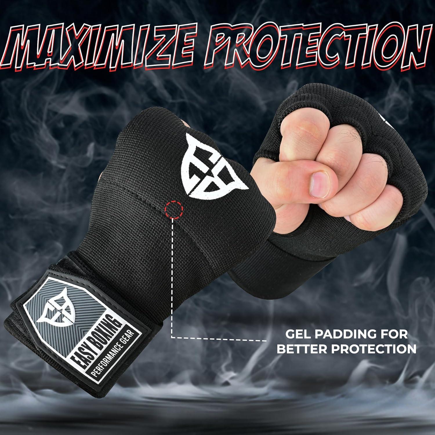 Guantes de Gel para Boxeo EASY BOXING con Correa Rápida