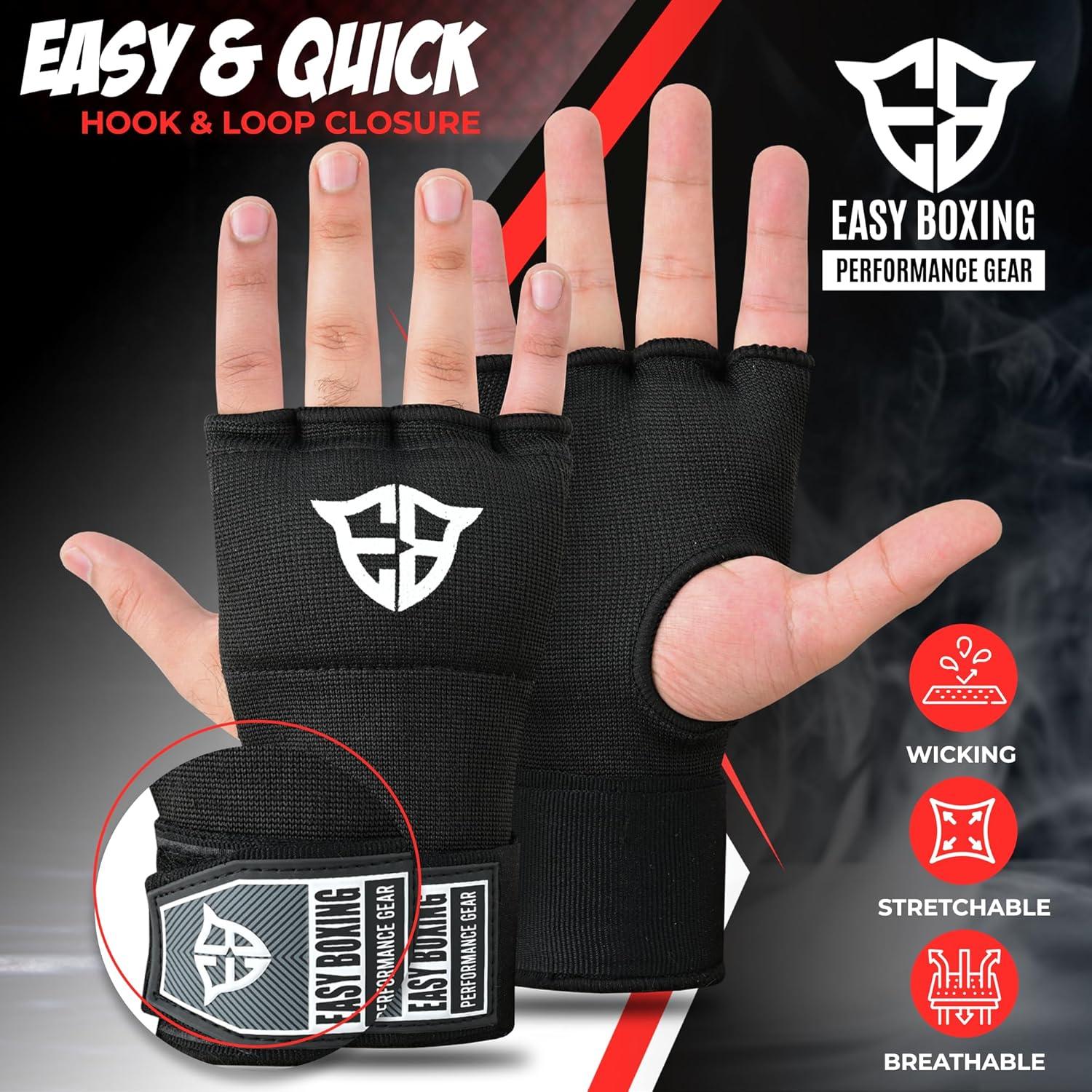 Guantes de Gel para Boxeo EASY BOXING con Correa Rápida