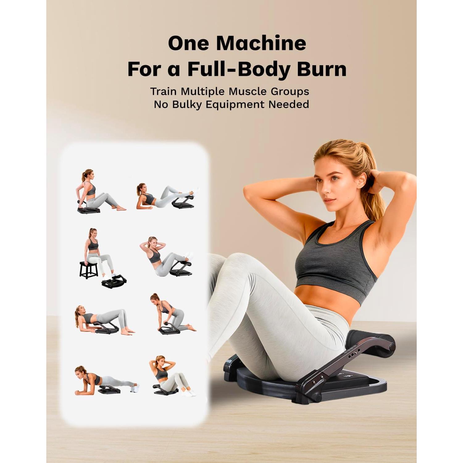 Máquina de Abdominales AIRHOP AH-AB10 Ajustable 4 Niveles