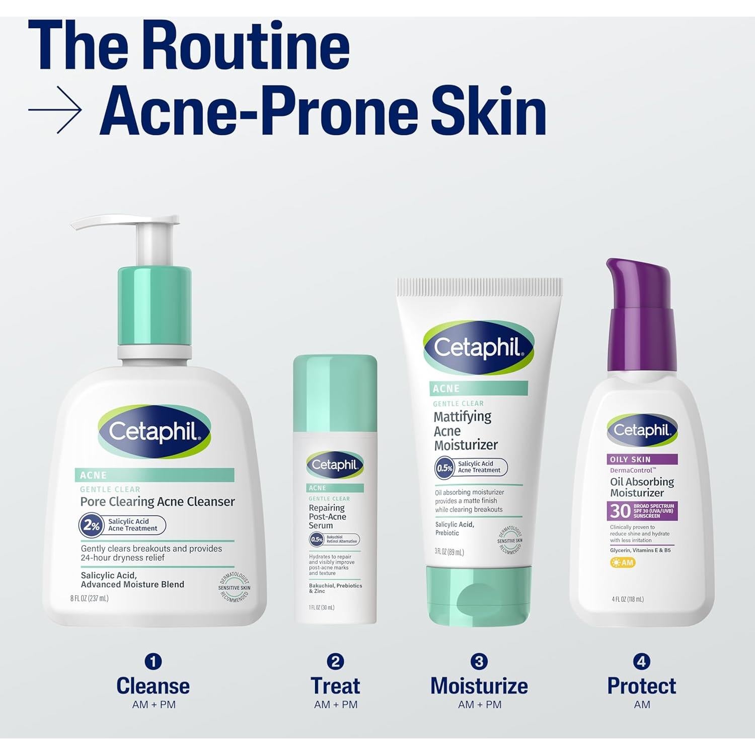 Hidratante Facial Cetaphil 85 g Matificante para Acné