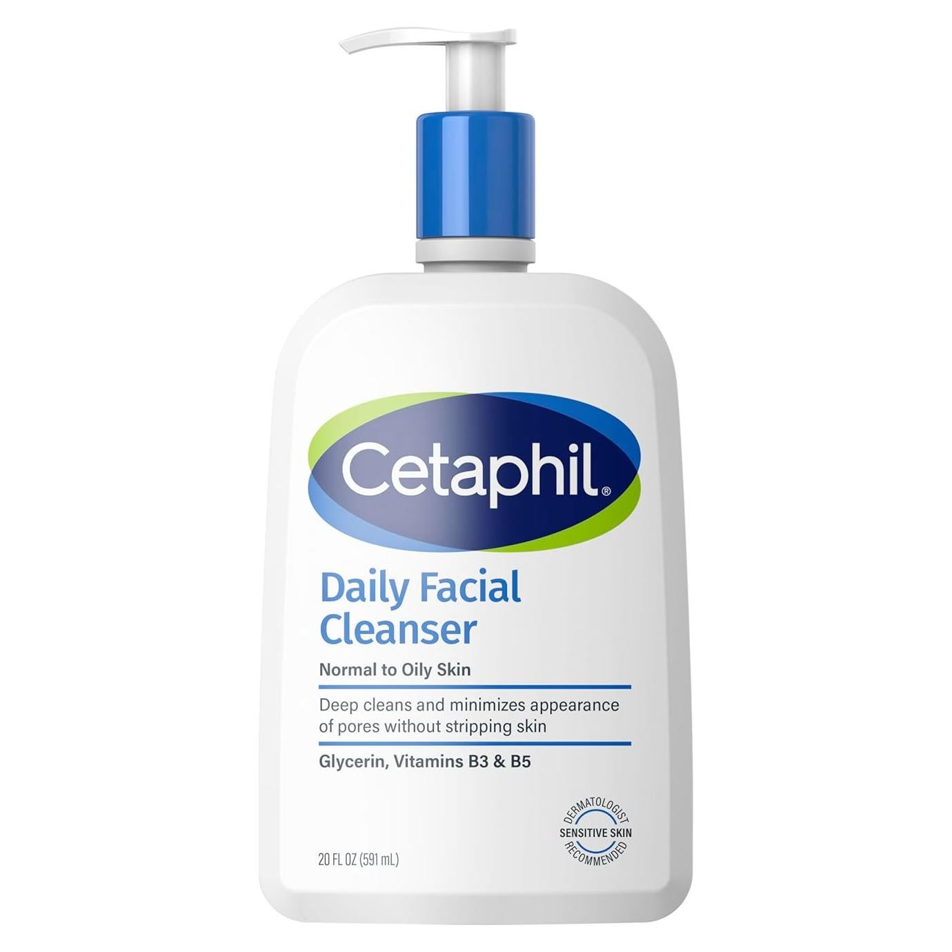 Limpiador Facial Cetaphil 567 g para Piel Sensible y Mixta