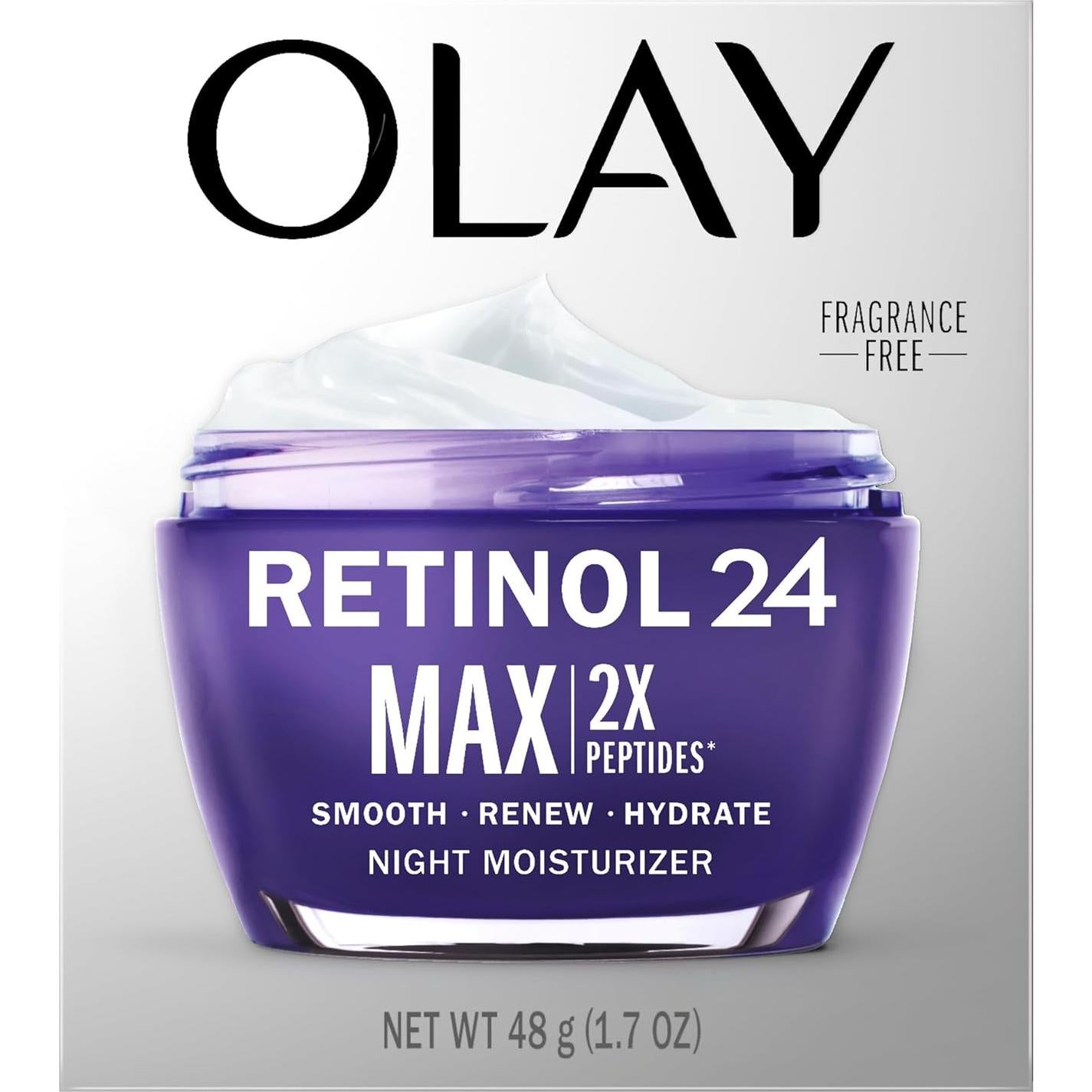 Crema Hidratante Facial Olay Retinol 24 MAX 54 g Sin Fragancia