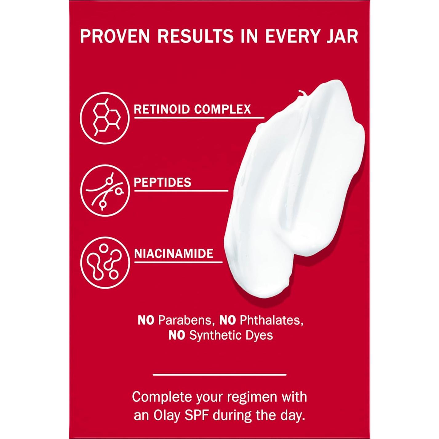 Crema Hidratante Facial Olay Retinol 24 MAX 54 g Sin Fragancia