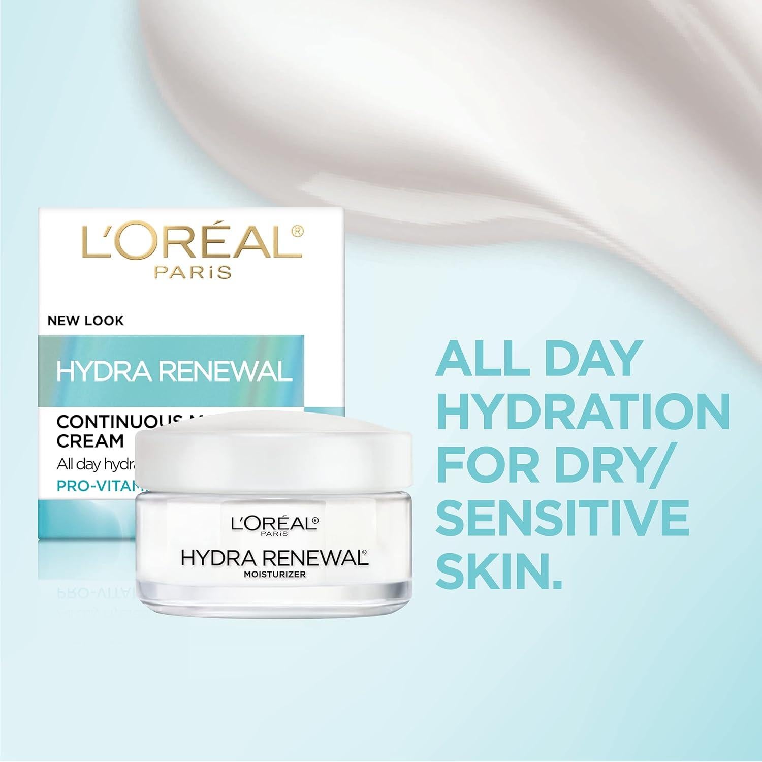 Crema Hidratante Facial L'Oreal Paris Hidra-Renovación 48g