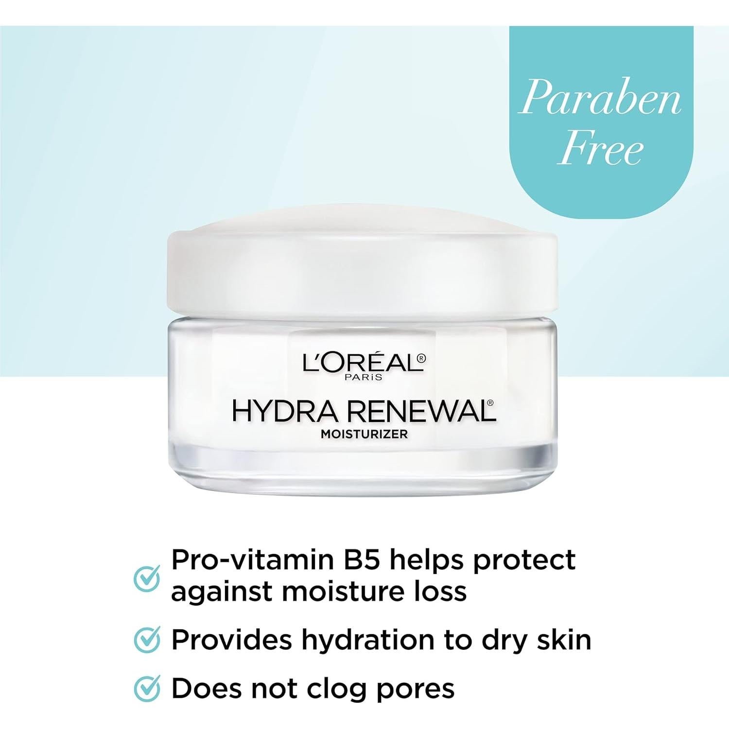 Crema Hidratante Facial L'Oreal Paris Hidra-Renovación 48g