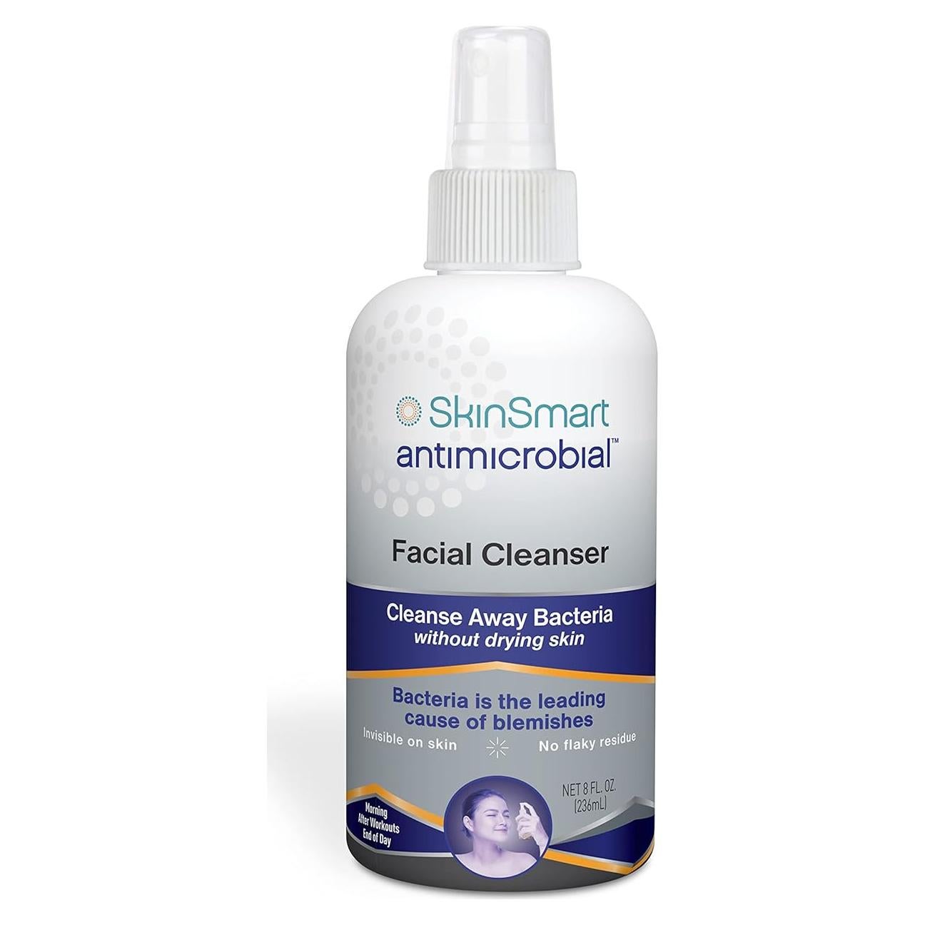 Limpiador Facial SkinSmart 236ml para Acné y Bacterias