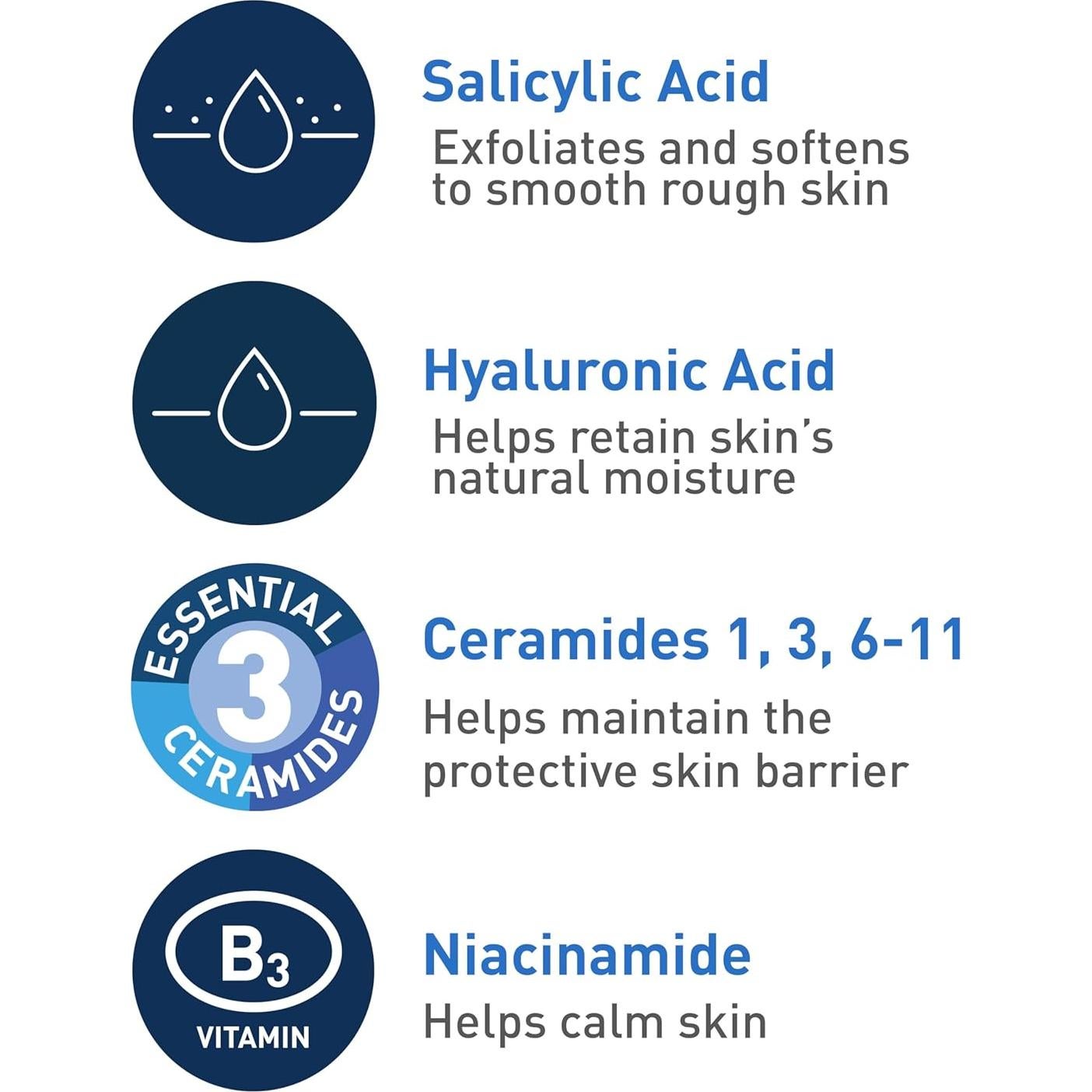 Limpiador Facial CeraVe 473 ml Ácido Salicílico Hidratante